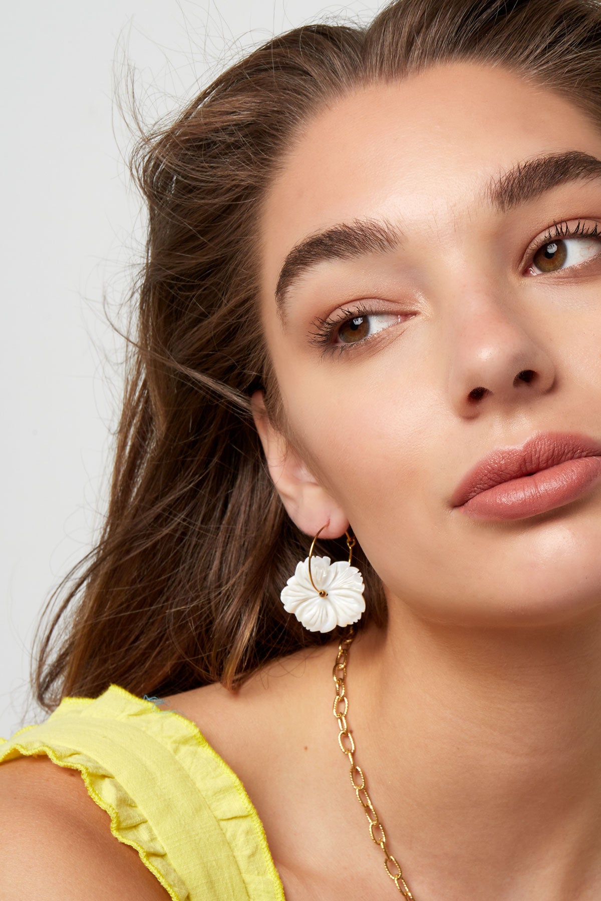 BOUCLES D'OREILLES BETTY ACIER OR