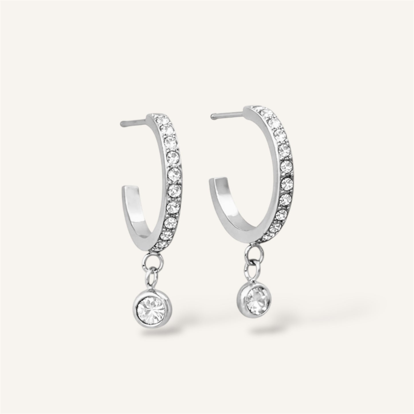 BOUCLES D’OREILLES AUGUSTINE ACIER