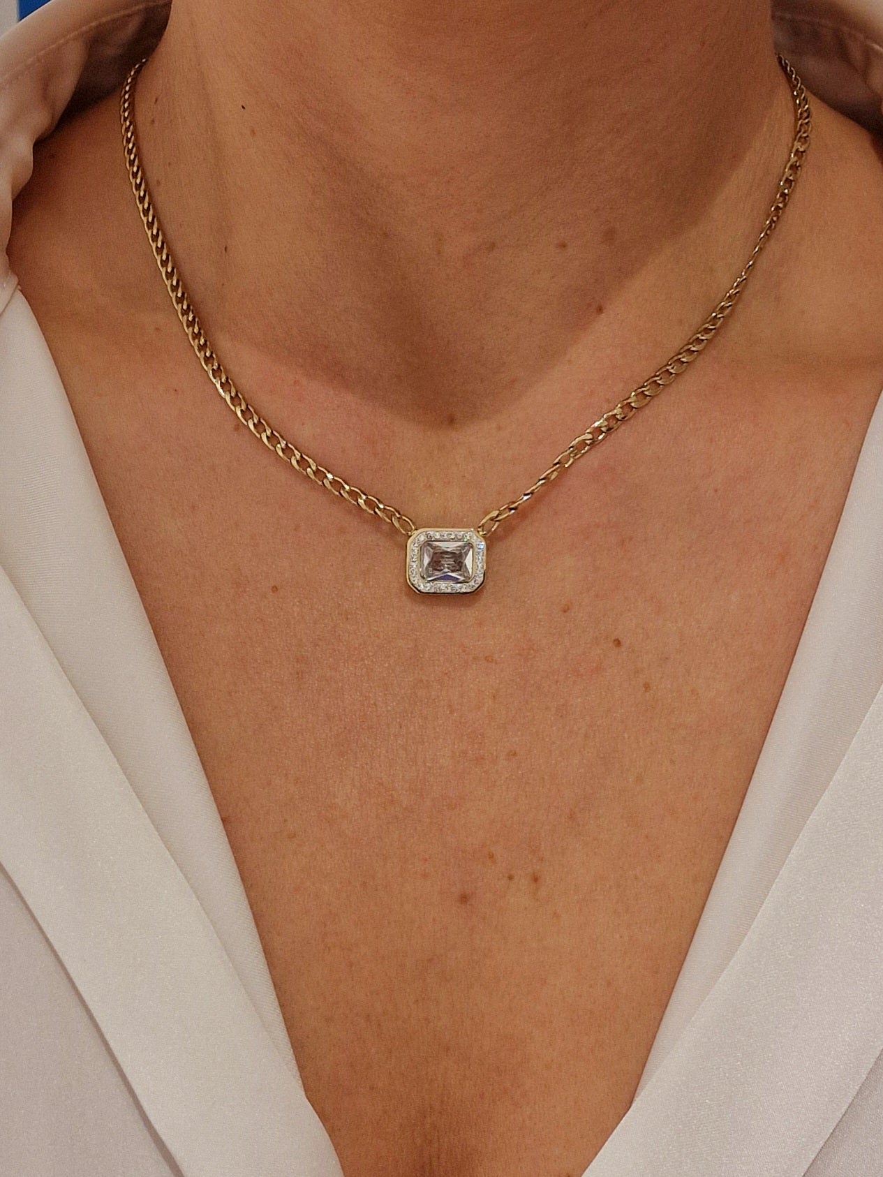 COLLIER MOLLY ACIER OR