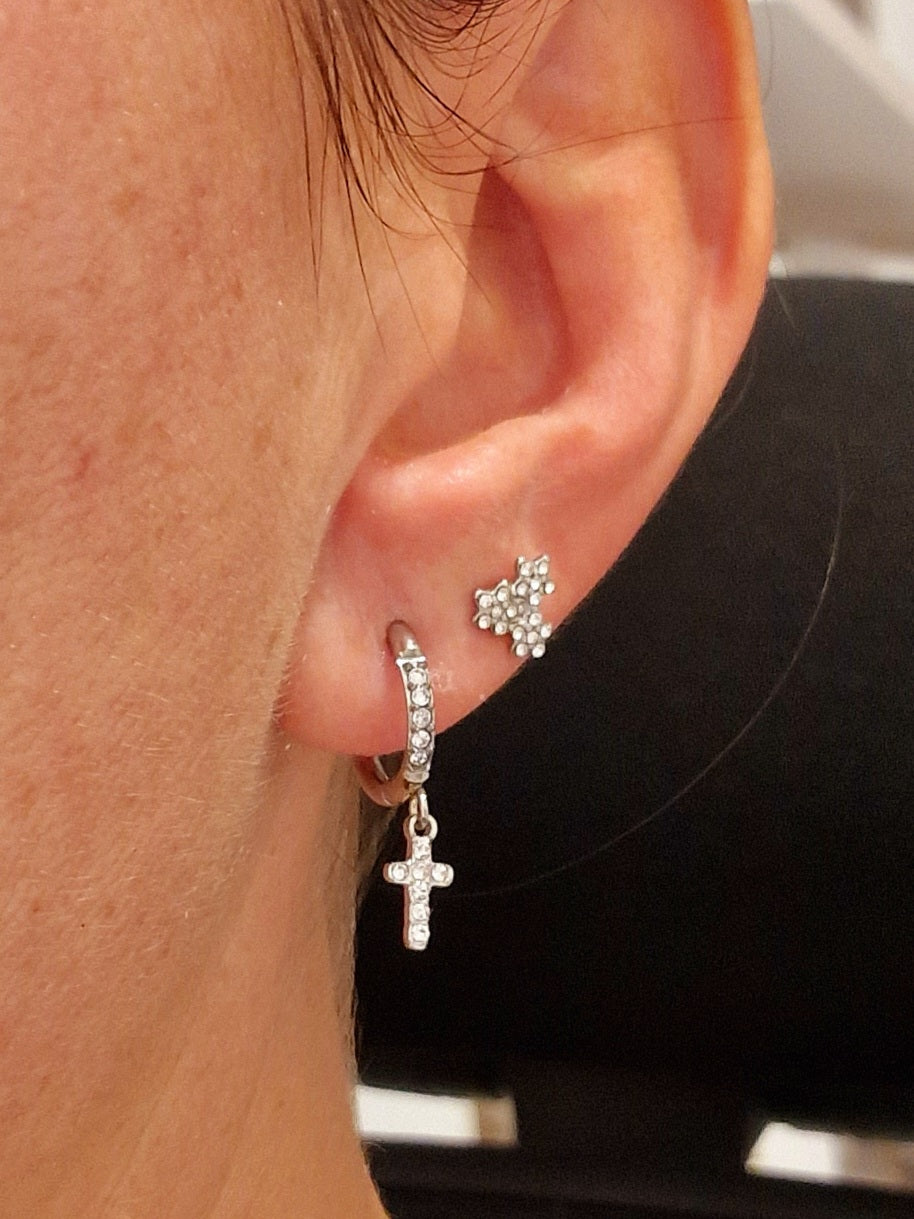 BOUCLES D'OREILLES PHILOMÈNE ACIER