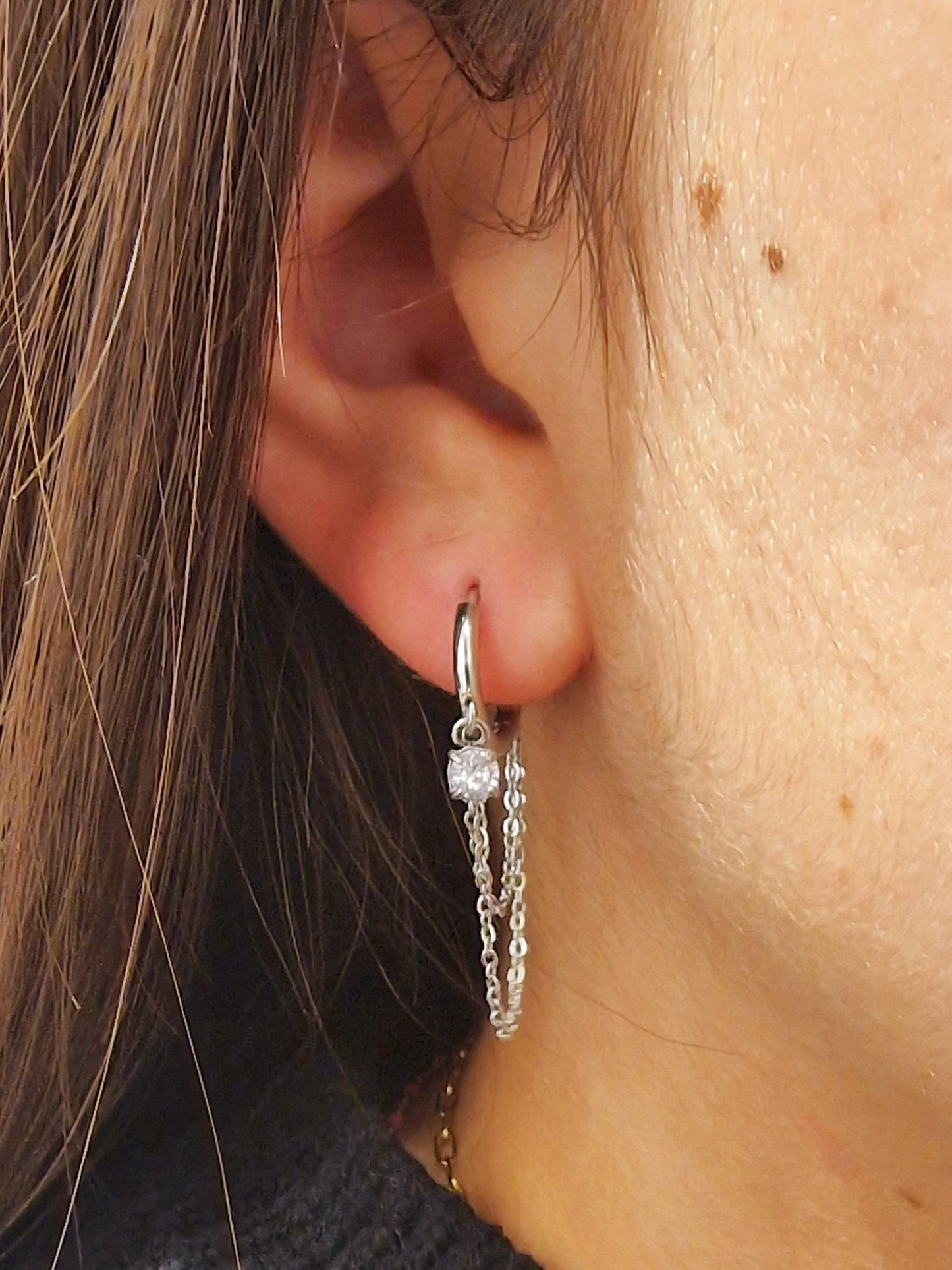 BOUCLES D'OREILLES LEYANA ACIER