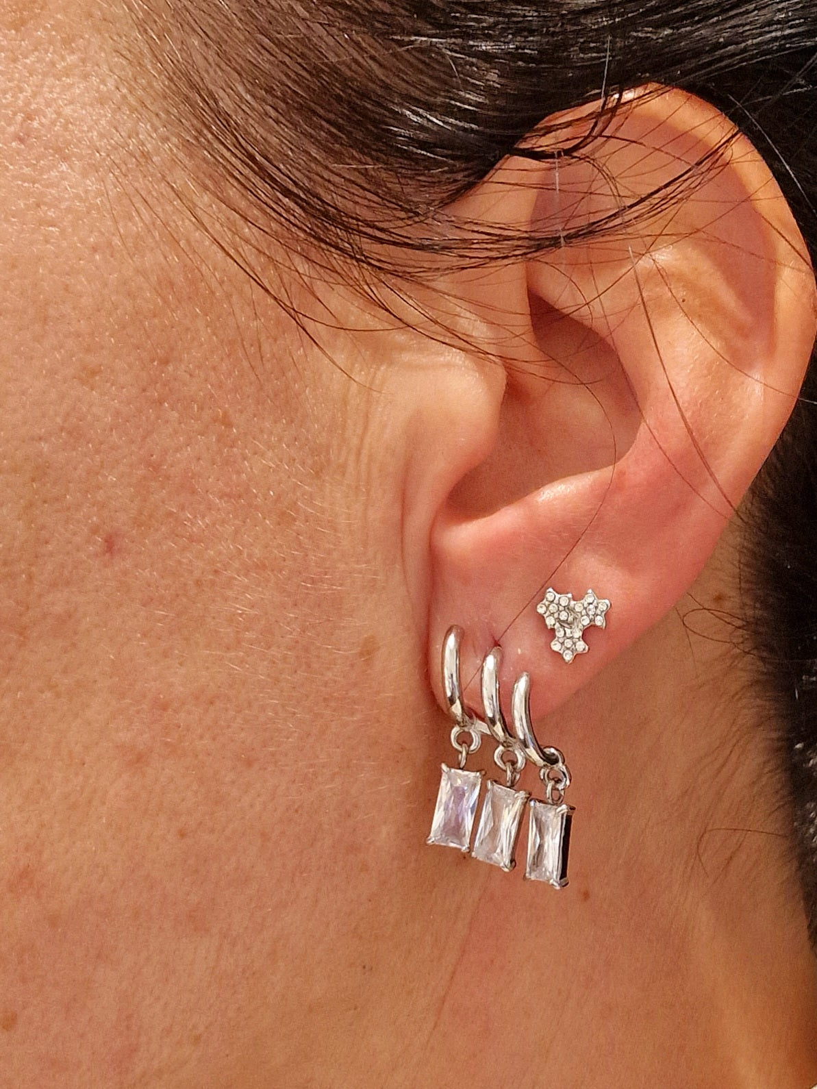 BOUCLES D'OREILLES TEJY ACIER