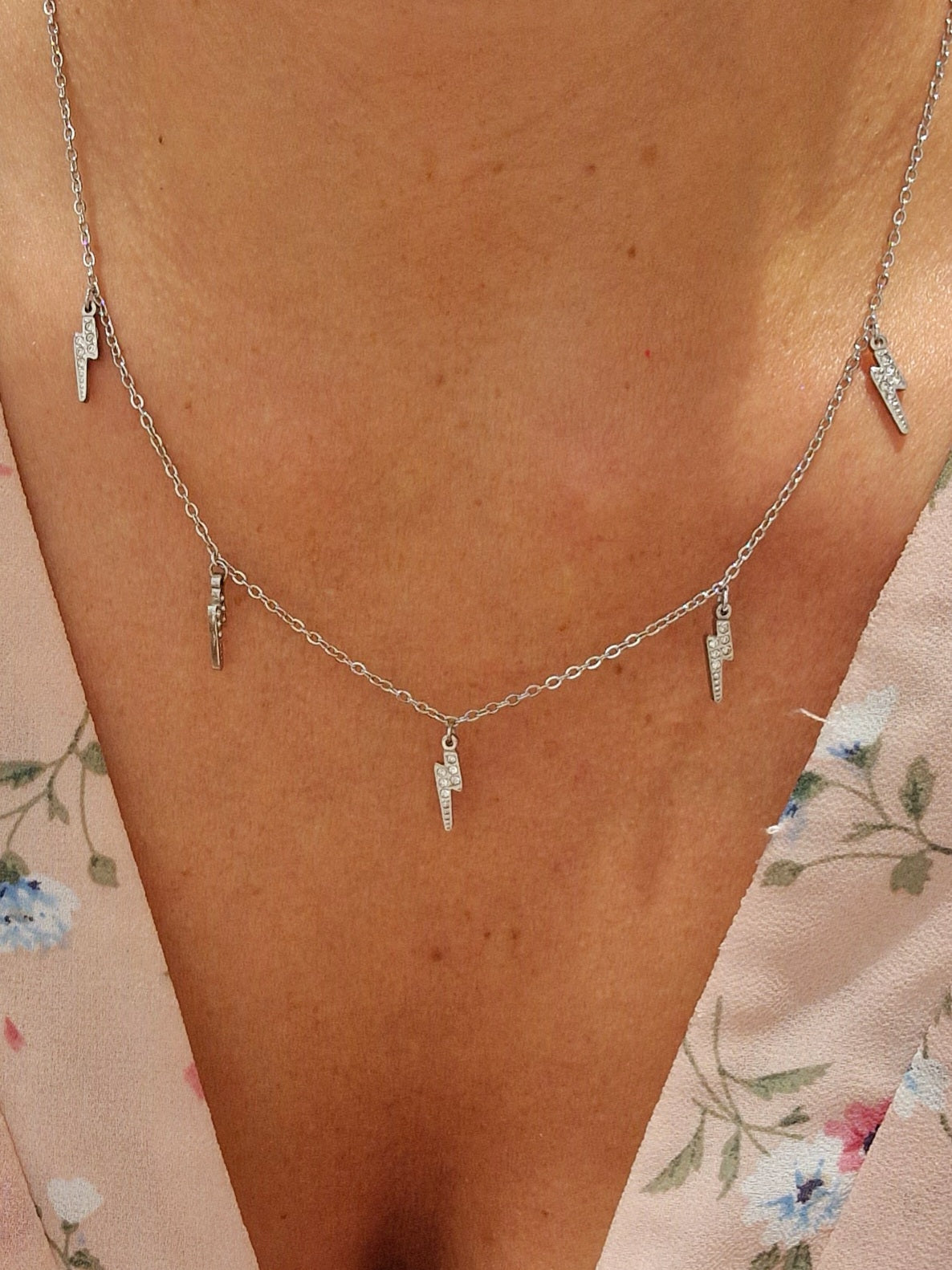 COLLIER SANTA ACIER