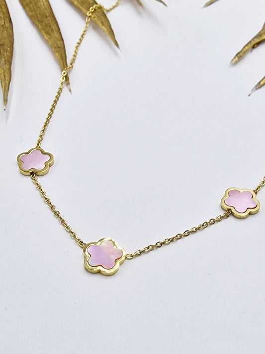 COLLIER NEYLA ACIER OR