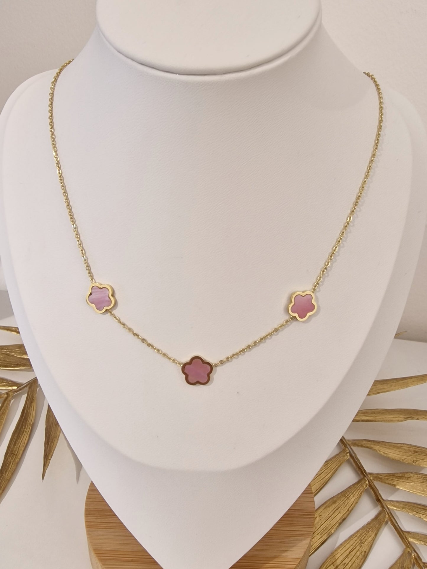 COLLIER NEYLA ACIER OR