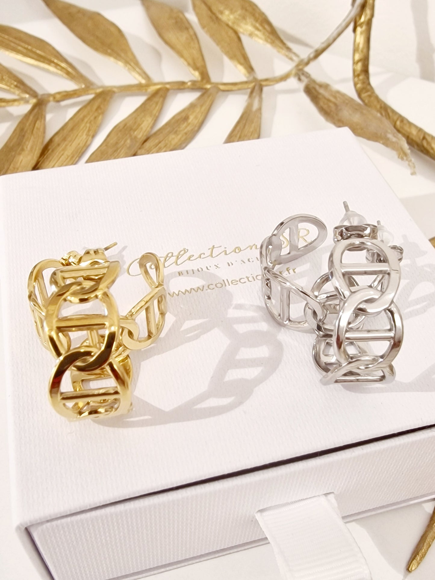 BOUCLES D'OREILLES AYAN ACIER