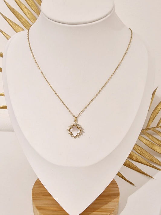 COLLIER XENA ACIER OR