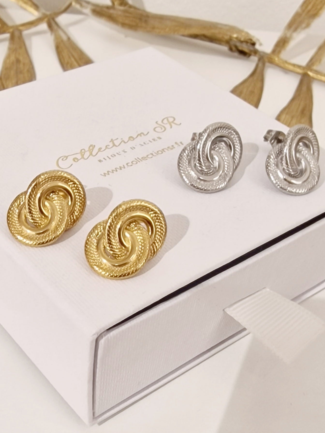 BOUCLES D'OREILLES KASSI ACIER