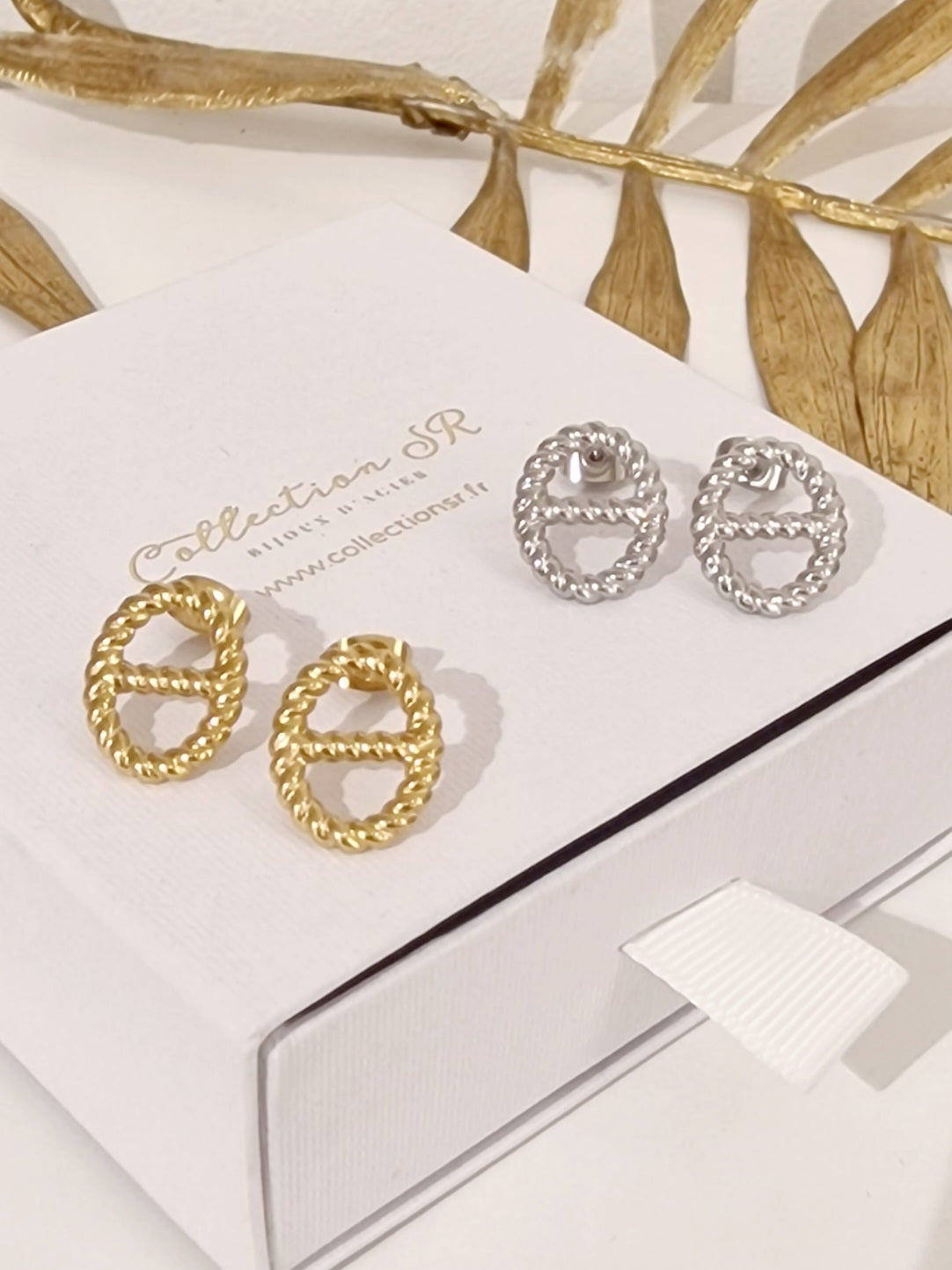 BOUCLES D'OREILLES DAVEN ACIER