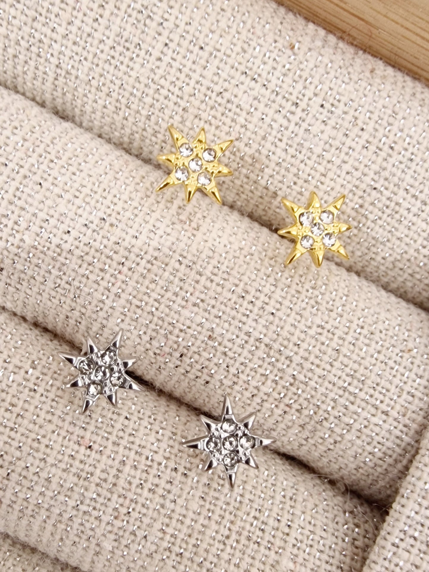 BOUCLES D'OREILLES MEL ACIER