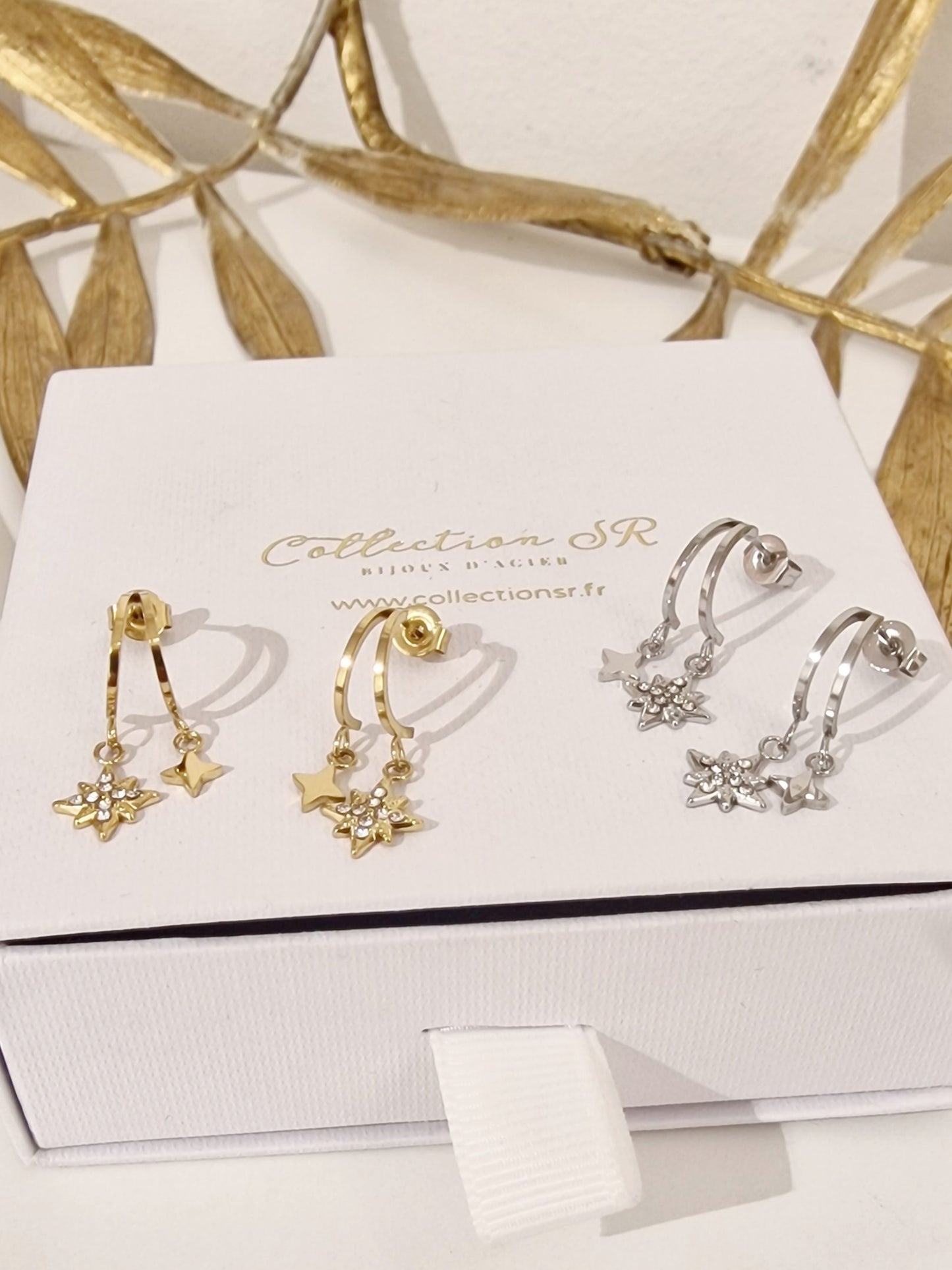 BOUCLES D'OREILLES ZELIA ACIER