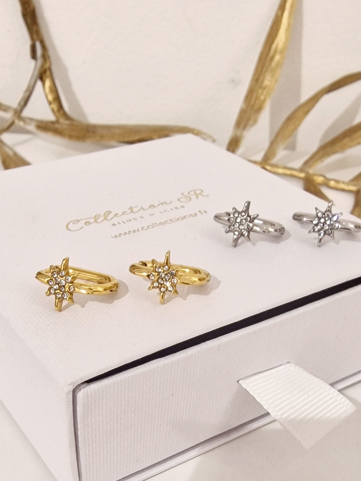 BOUCLES D'OREILLES ZAKIA ACIER