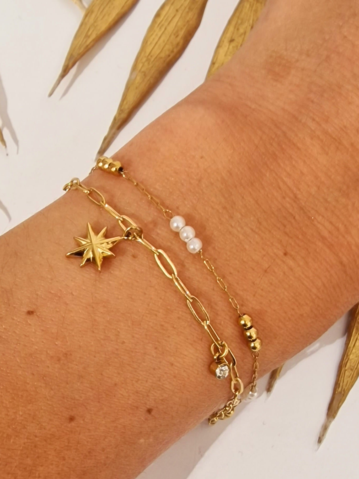 BRACELET 2 EN 1 ARAMIS ACIER OR