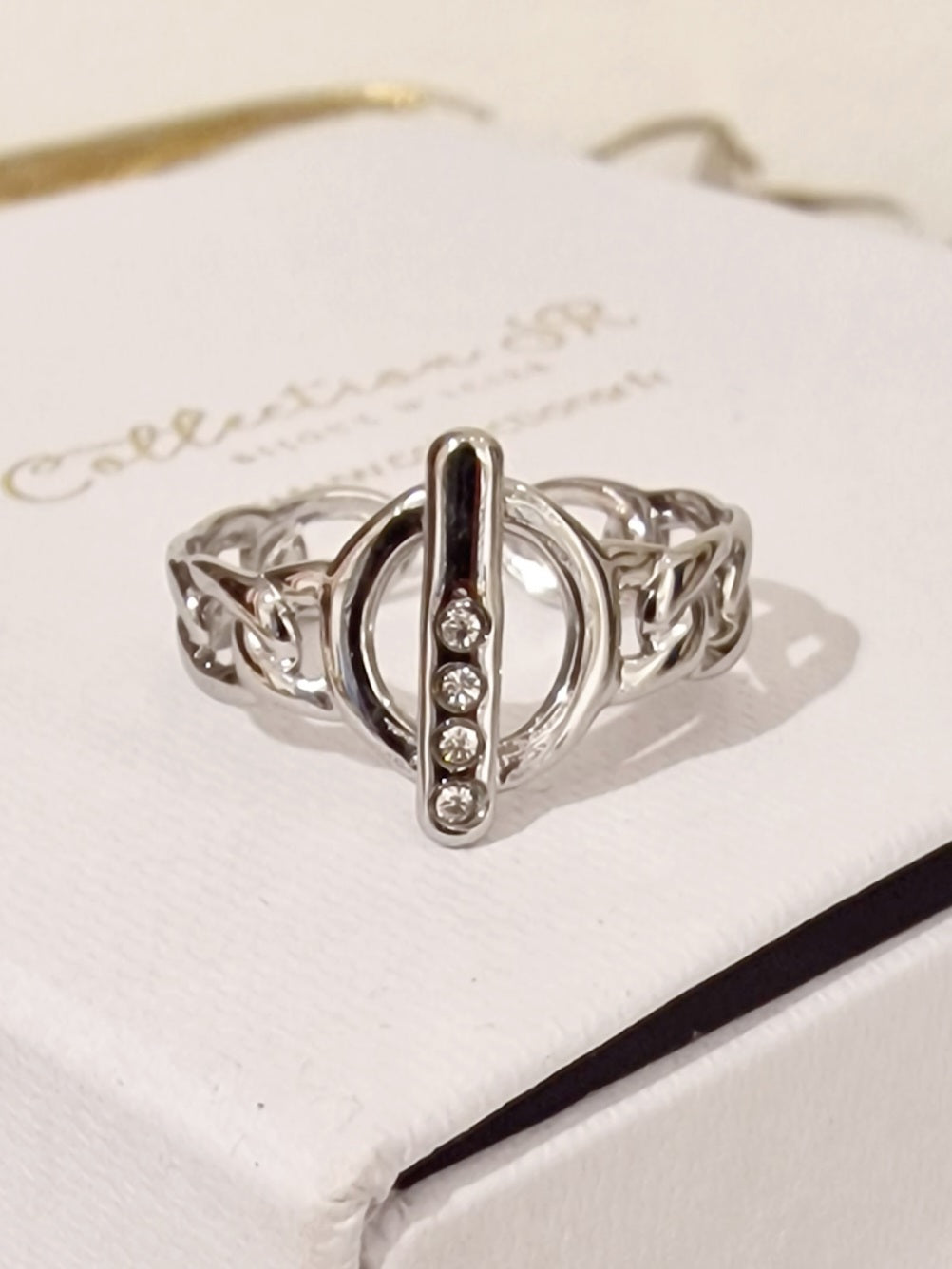 BAGUE LILY ACIER ARGENT