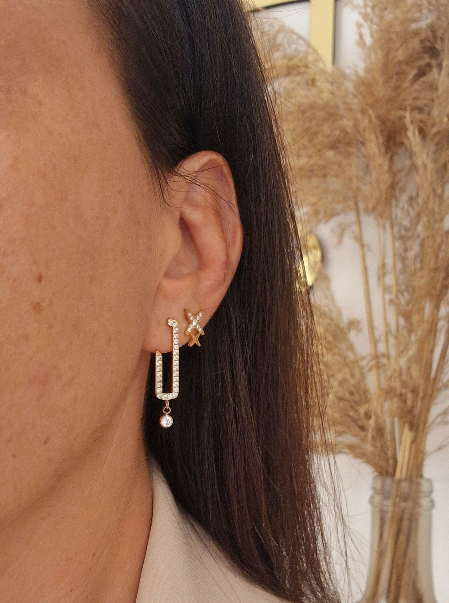 BOUCLES D'OREILLES AXELLE ACIER