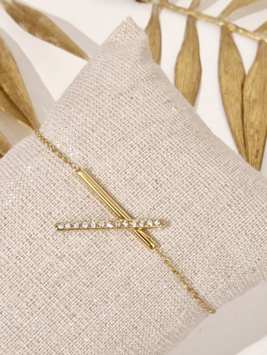 BRACELET YLONA ACIER OR