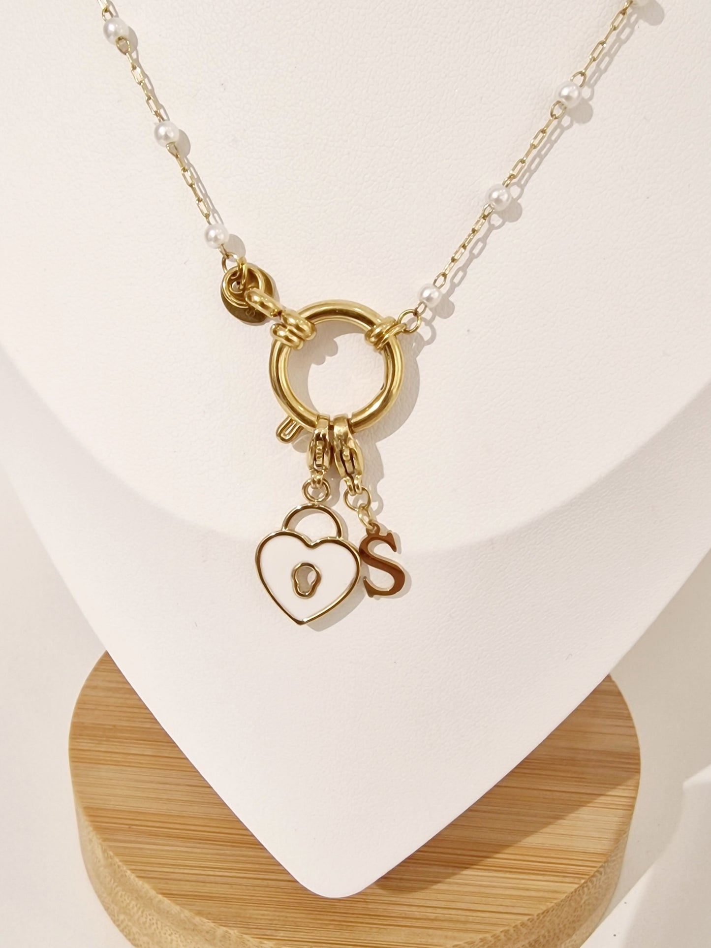 COLLIER TESS ACIER DORÉ