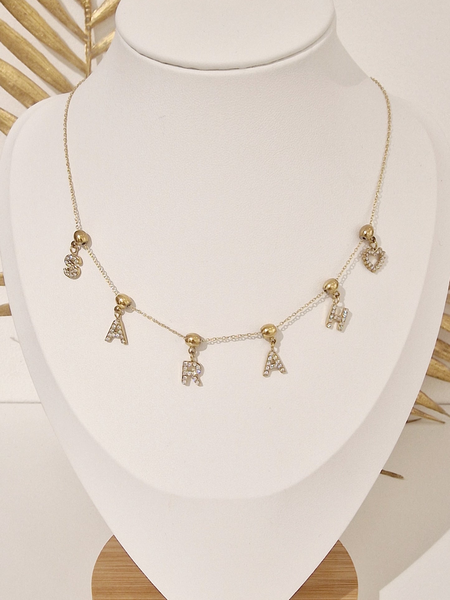 COLLIER CHARMEUSE ACIER OR