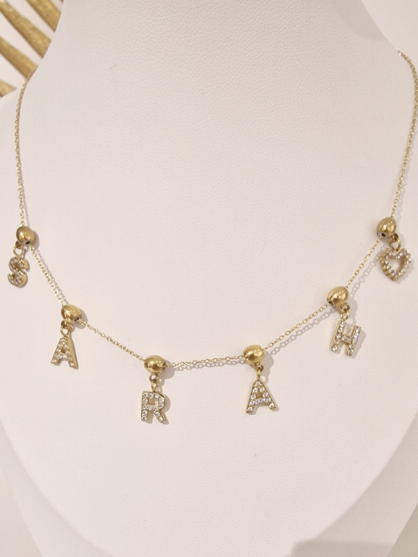 COLLIER CHARMEUSE ACIER OR