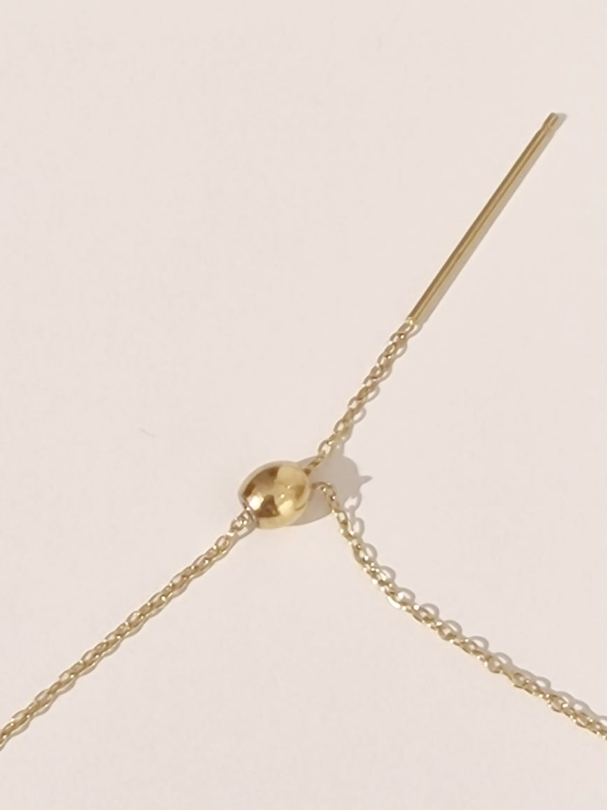 COLLIER CHARMEUSE ACIER OR