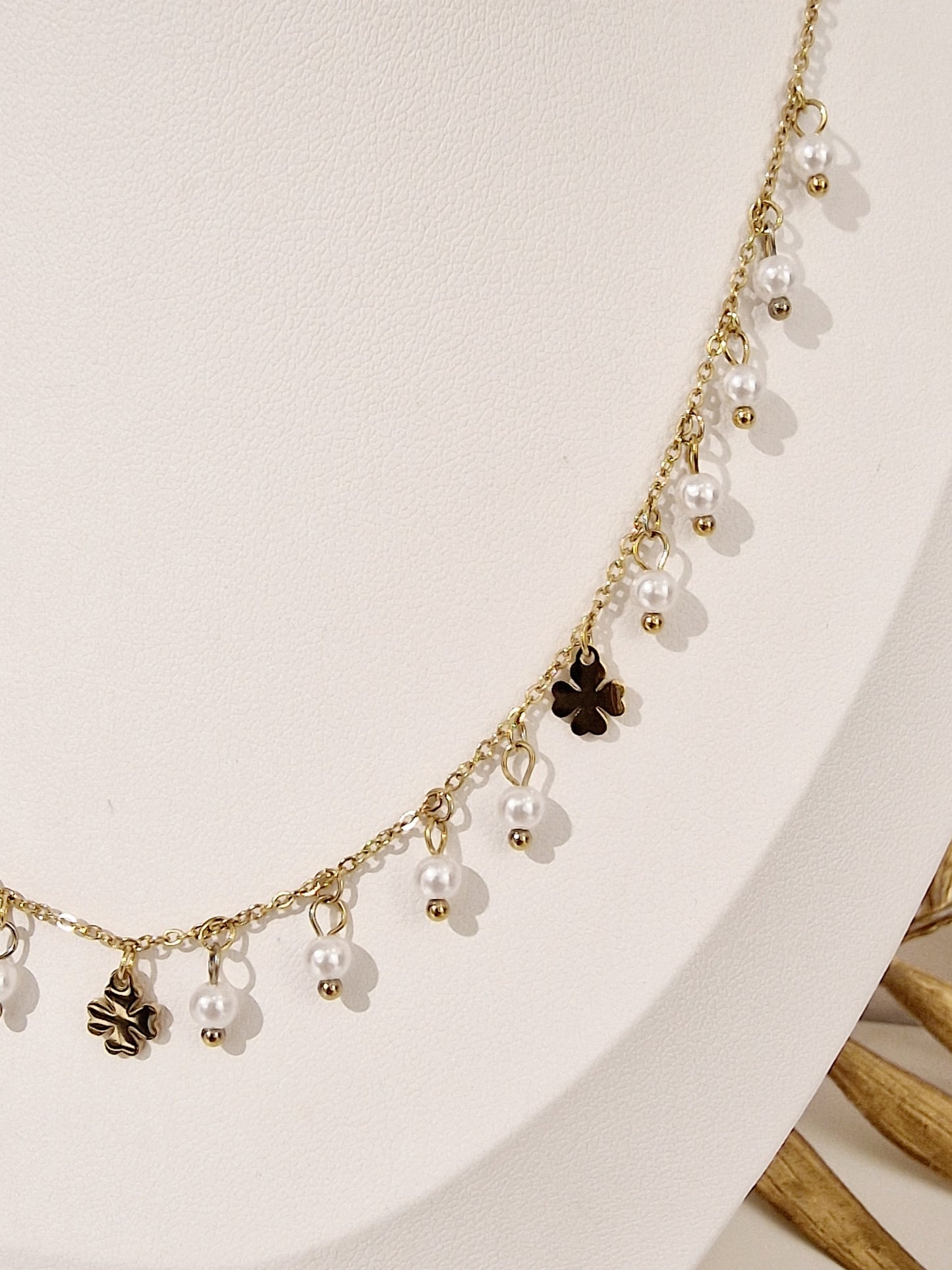 COLLIER FELICIE ACIER DORÉ