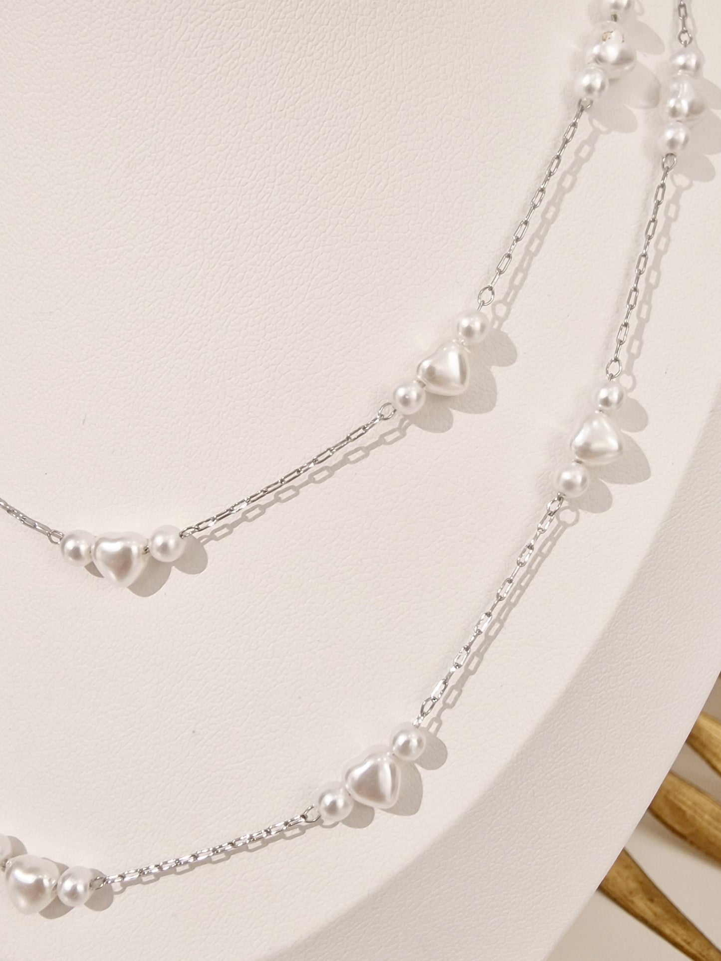 COLLIER SAUTOIR MADISONE ACIER ARGENT ET PERLES D'EAU DOUCE