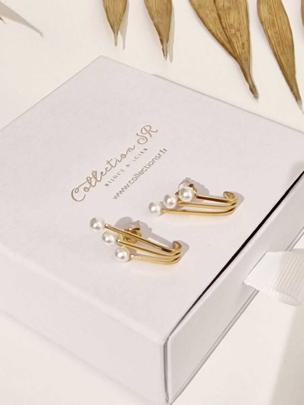 BOUCLES MELUSINE ACIER OR