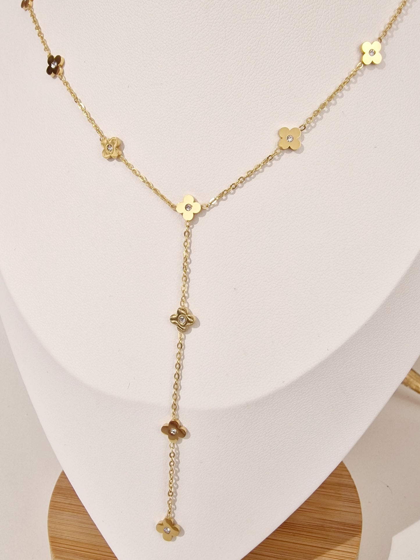 COLLIER ALEXANE ACIER OR