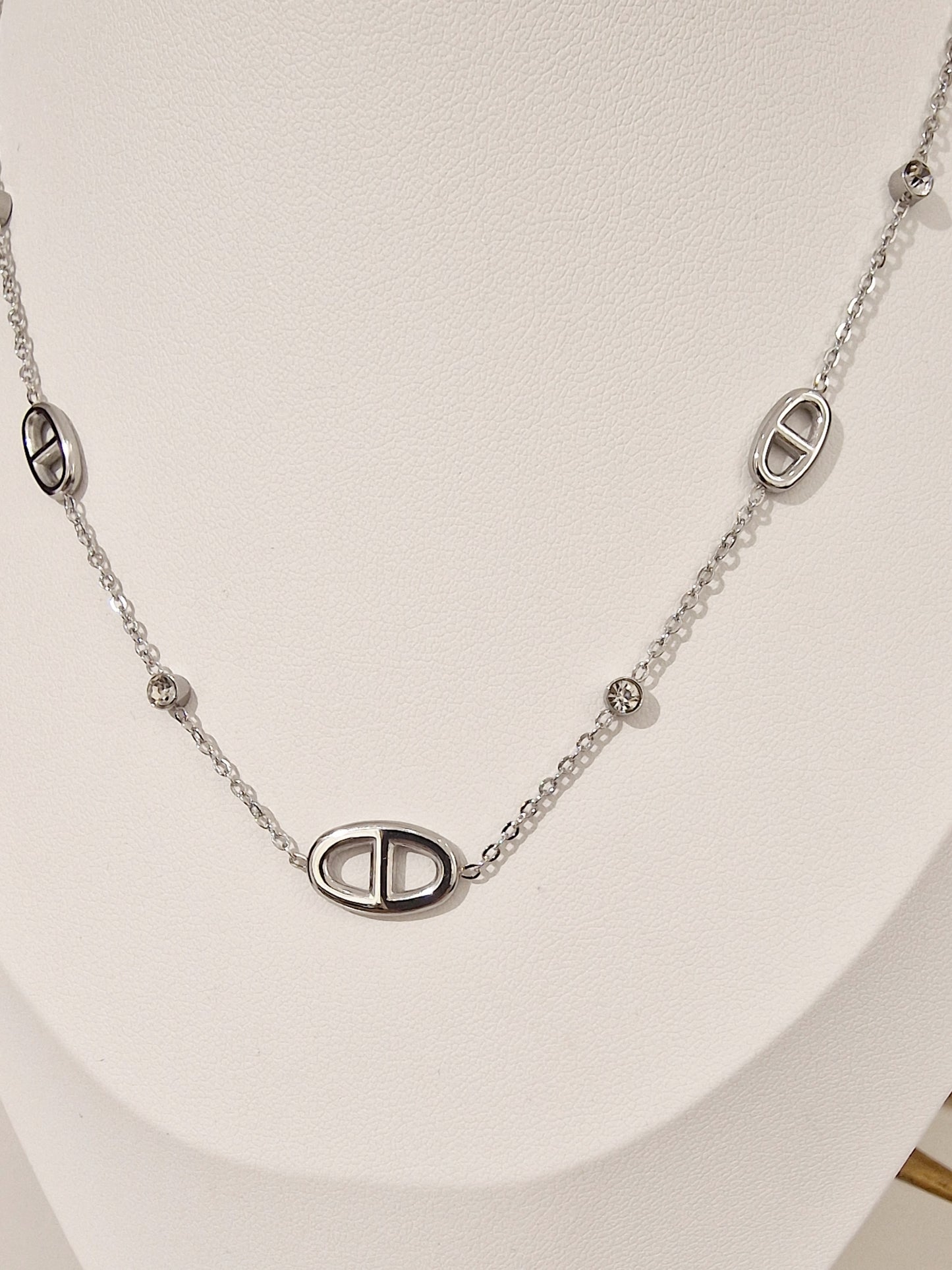 COLLIER CALIE ACIER ARGENT
