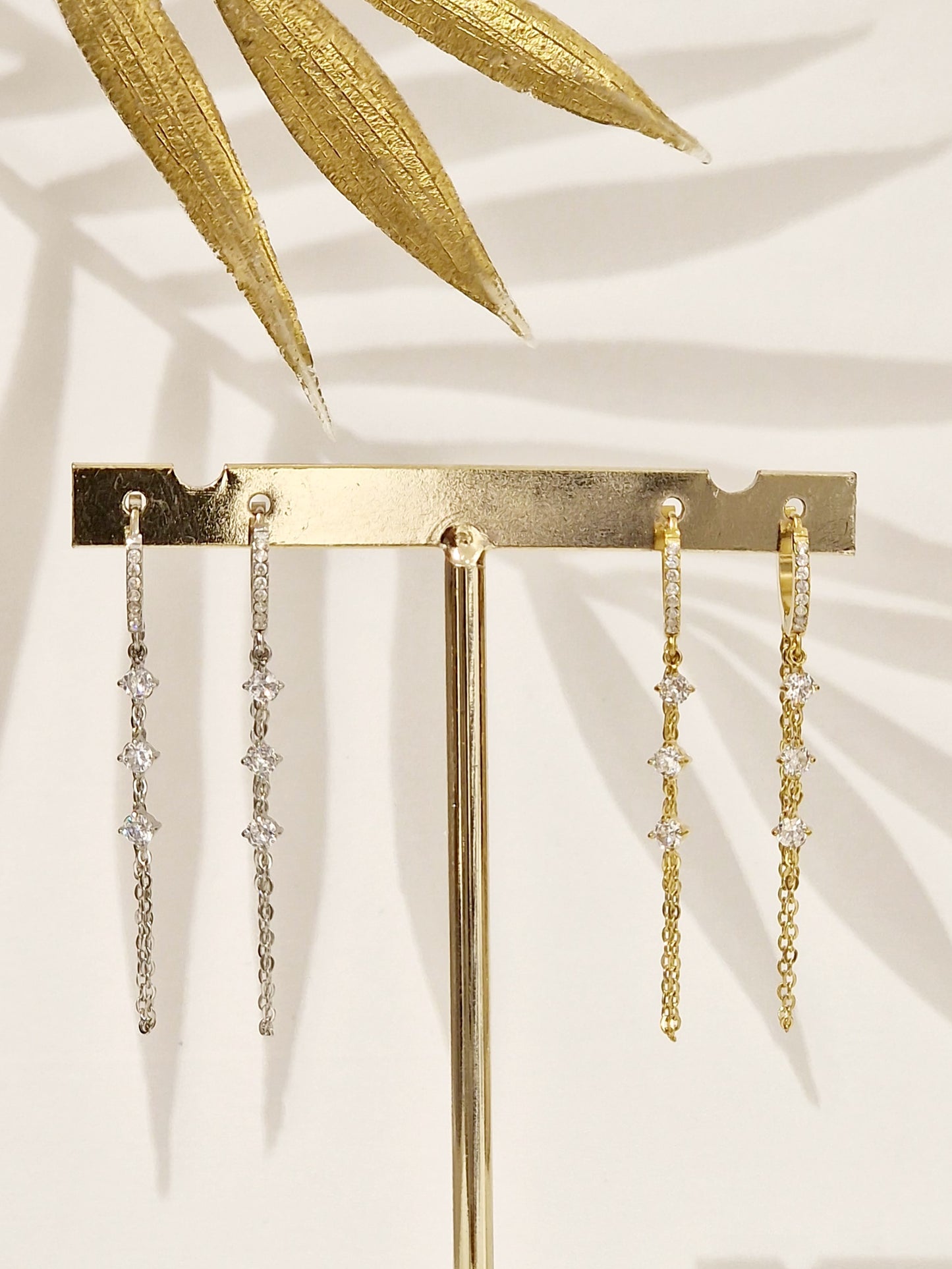 BOUCLES D'OREILLES CAROLINE ACIER