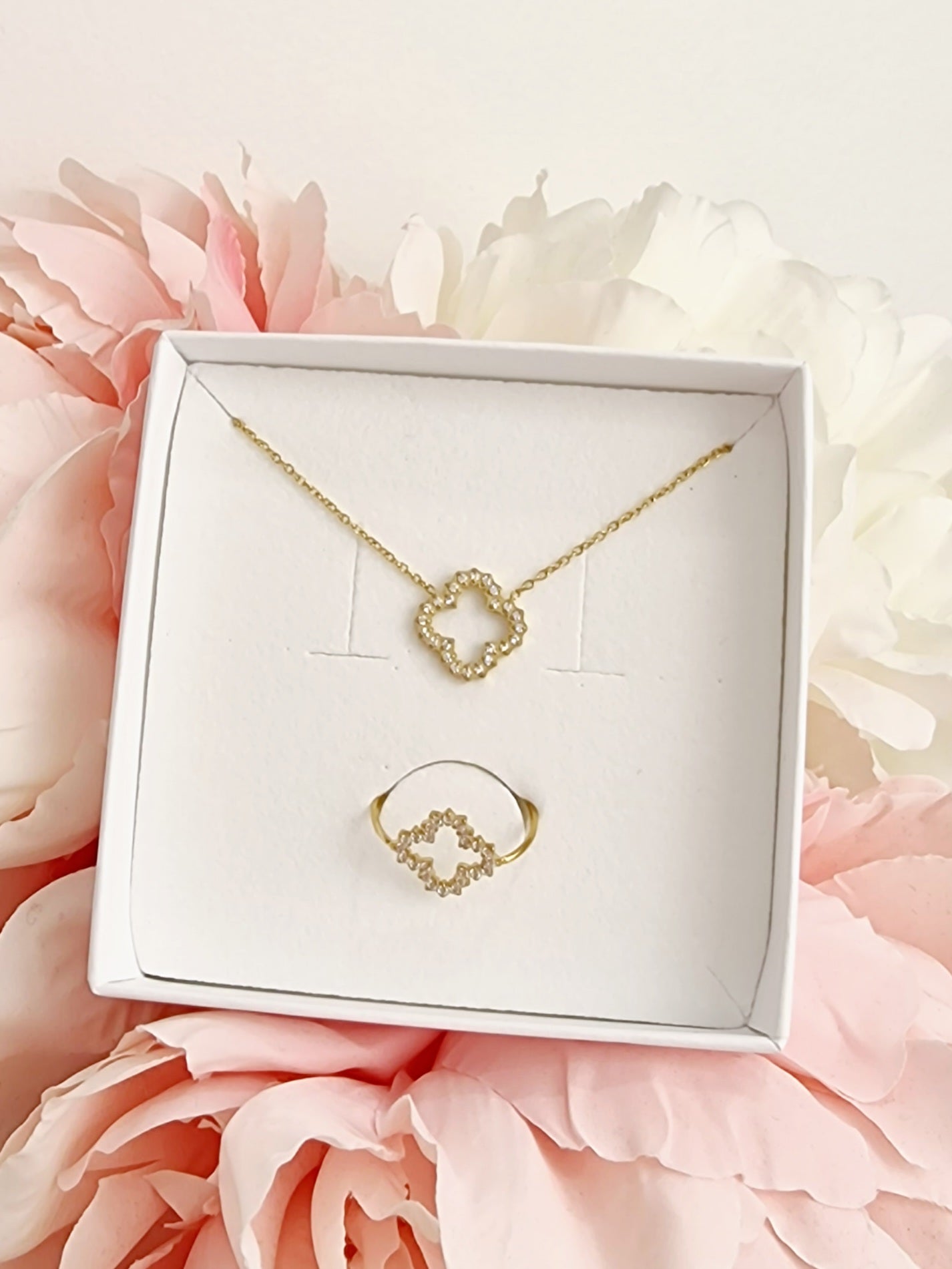 BOITE CADEAU (collier,bracelet,boucles,bague)