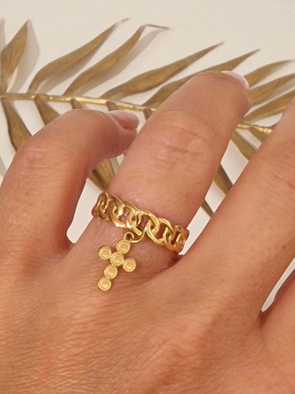 BAGUE LOUISA ACIER