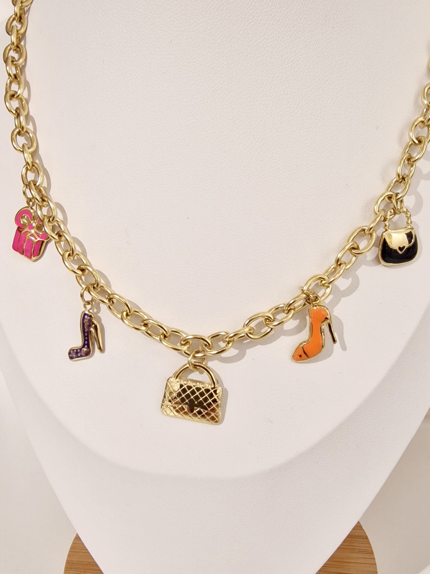 COLLIER PINUP ACIER OR