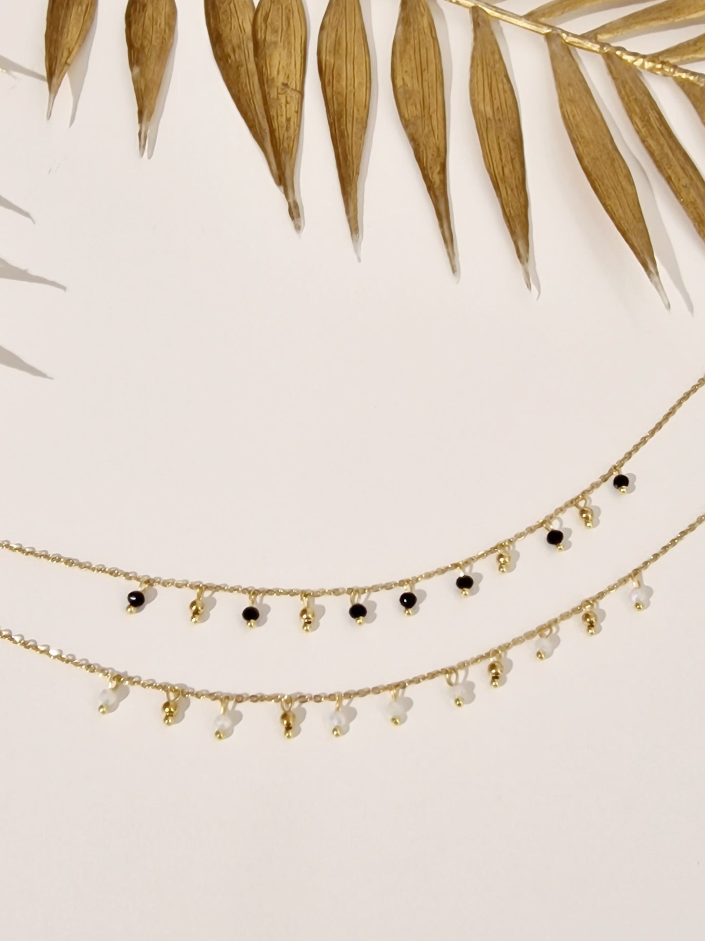 CHAINE DE CHEVILLE LYRA ACIER OR