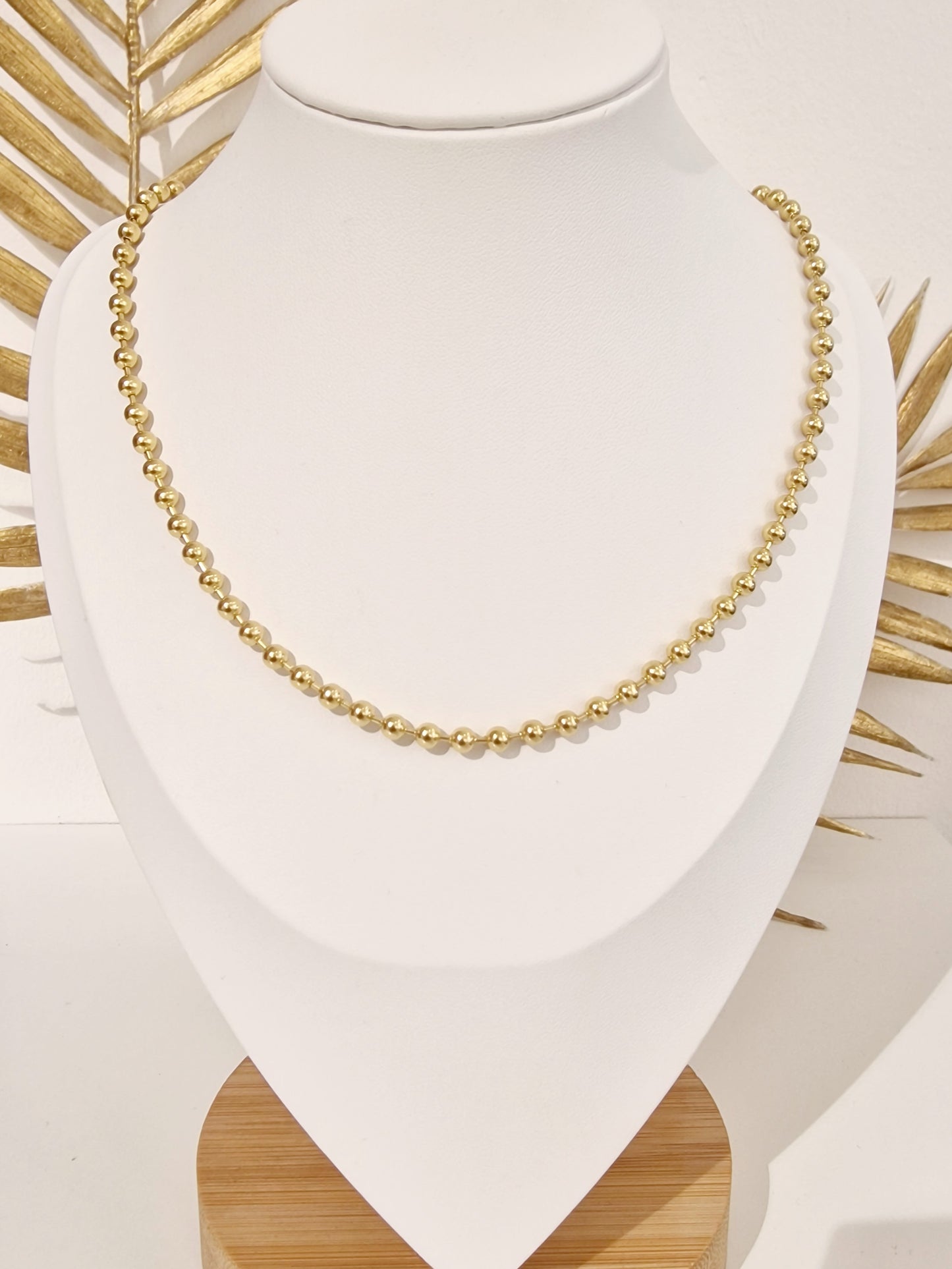 COLLIER CAPRI ACIER OR