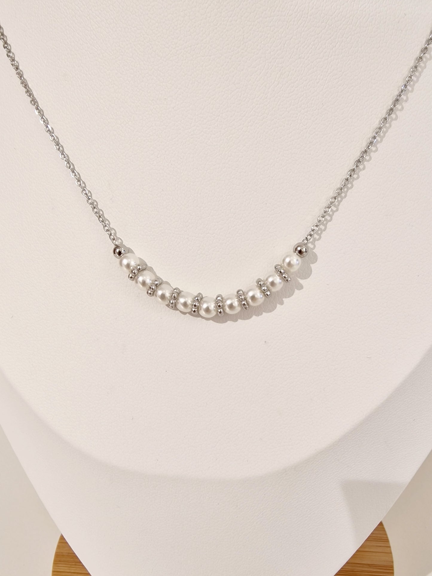 COLLIER ELVIRE ACIER ARGENT