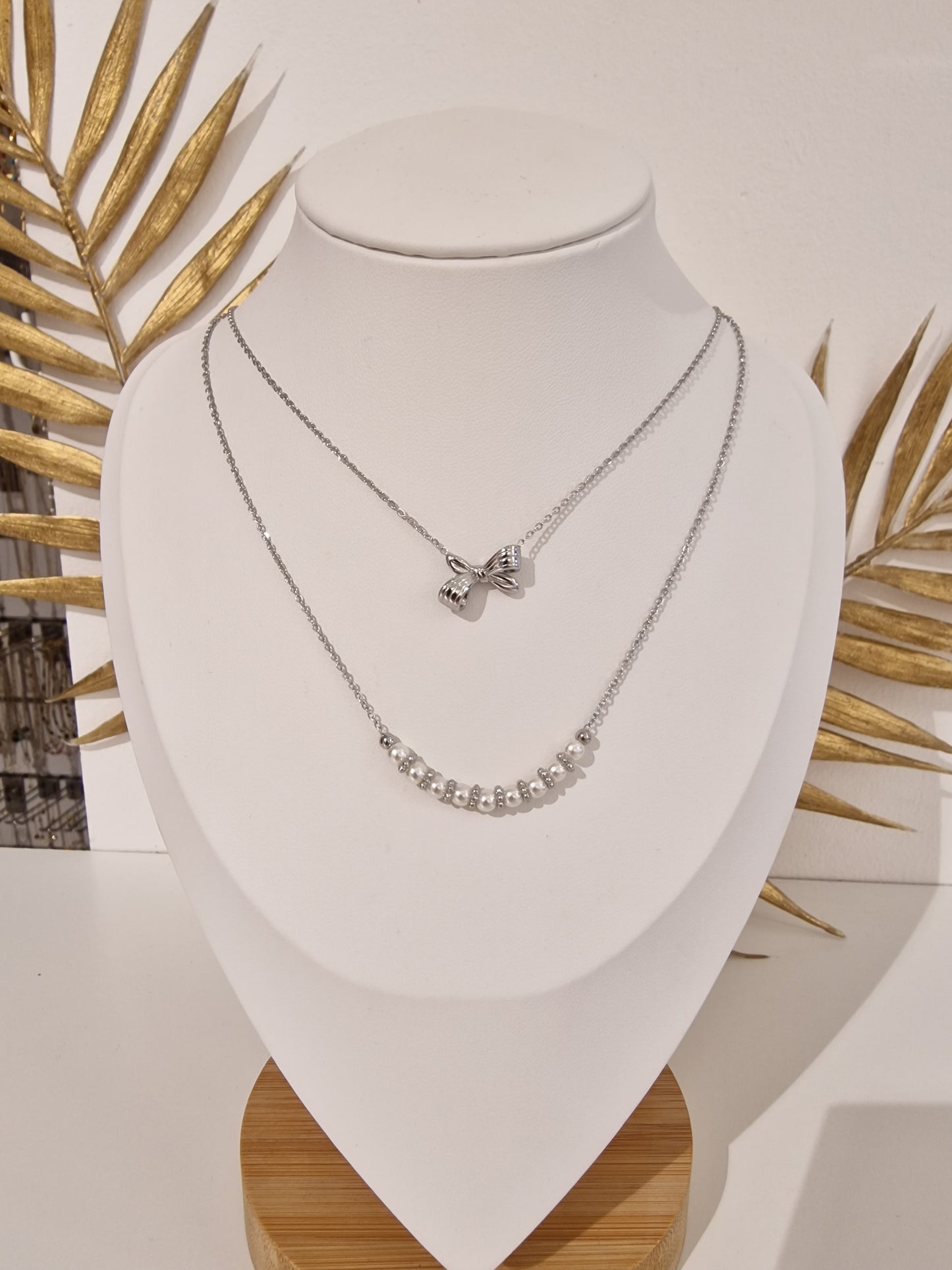 COLLIER THAIS ACIER ARGENT