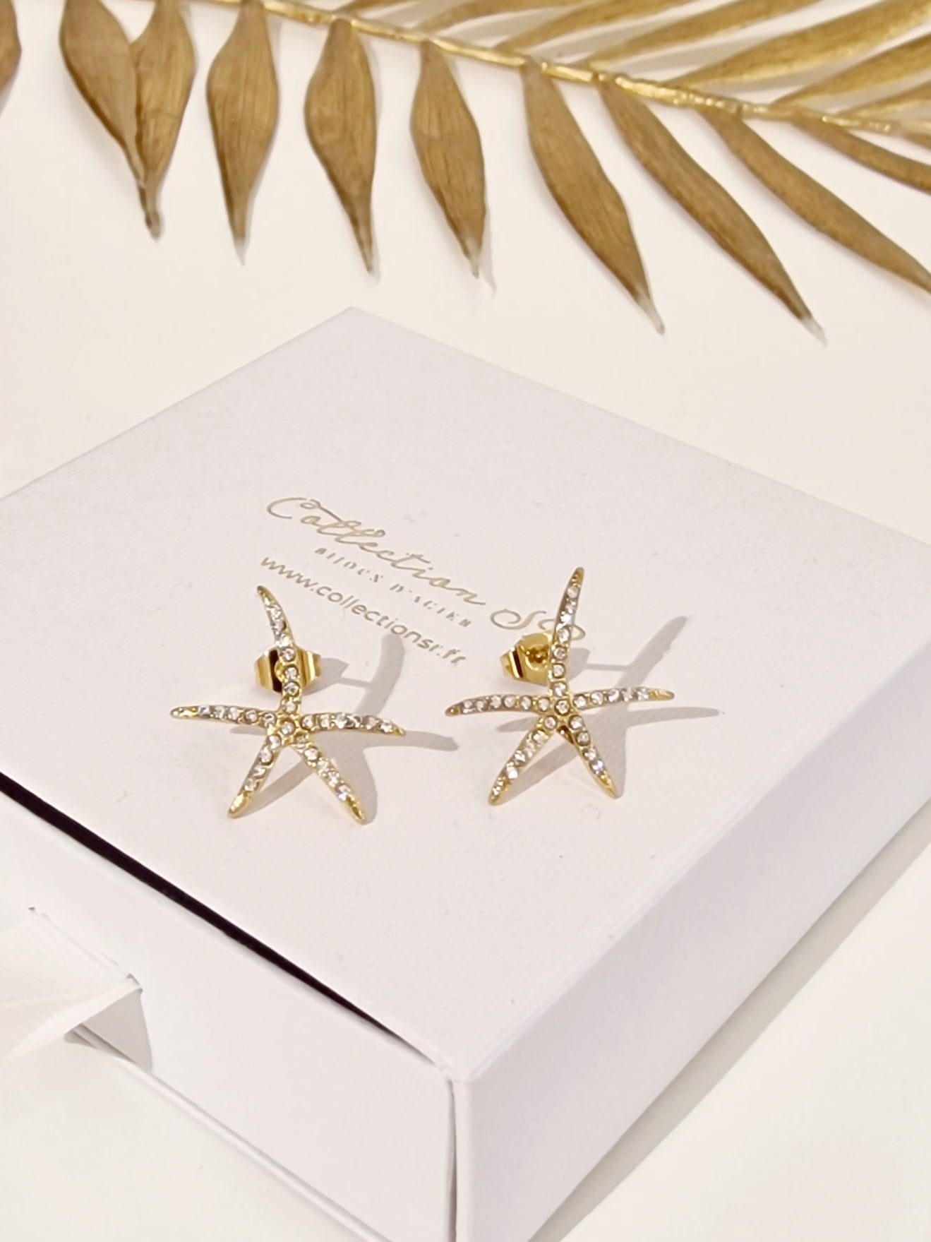 BOUCLES D'OREILLES KEIRA ACIER OR