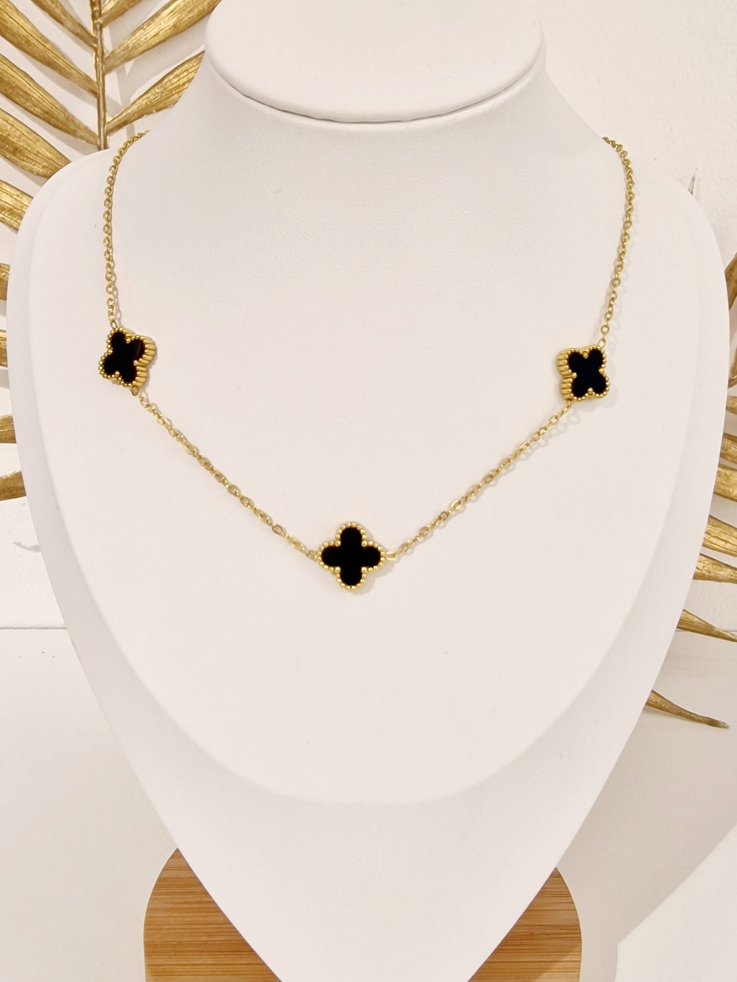 COLLIER LORE ACIER OR
