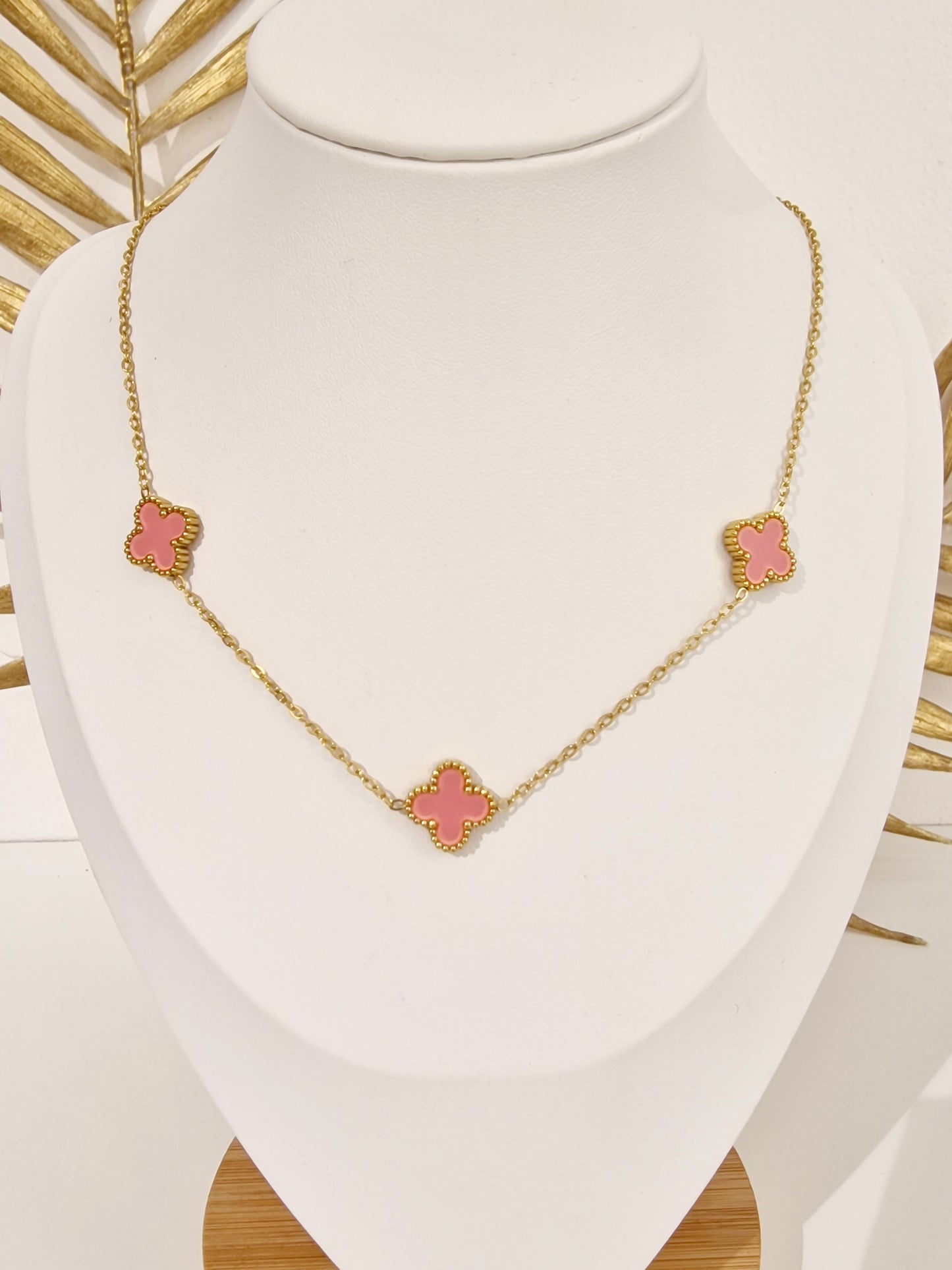 COLLIER LORE ACIER OR