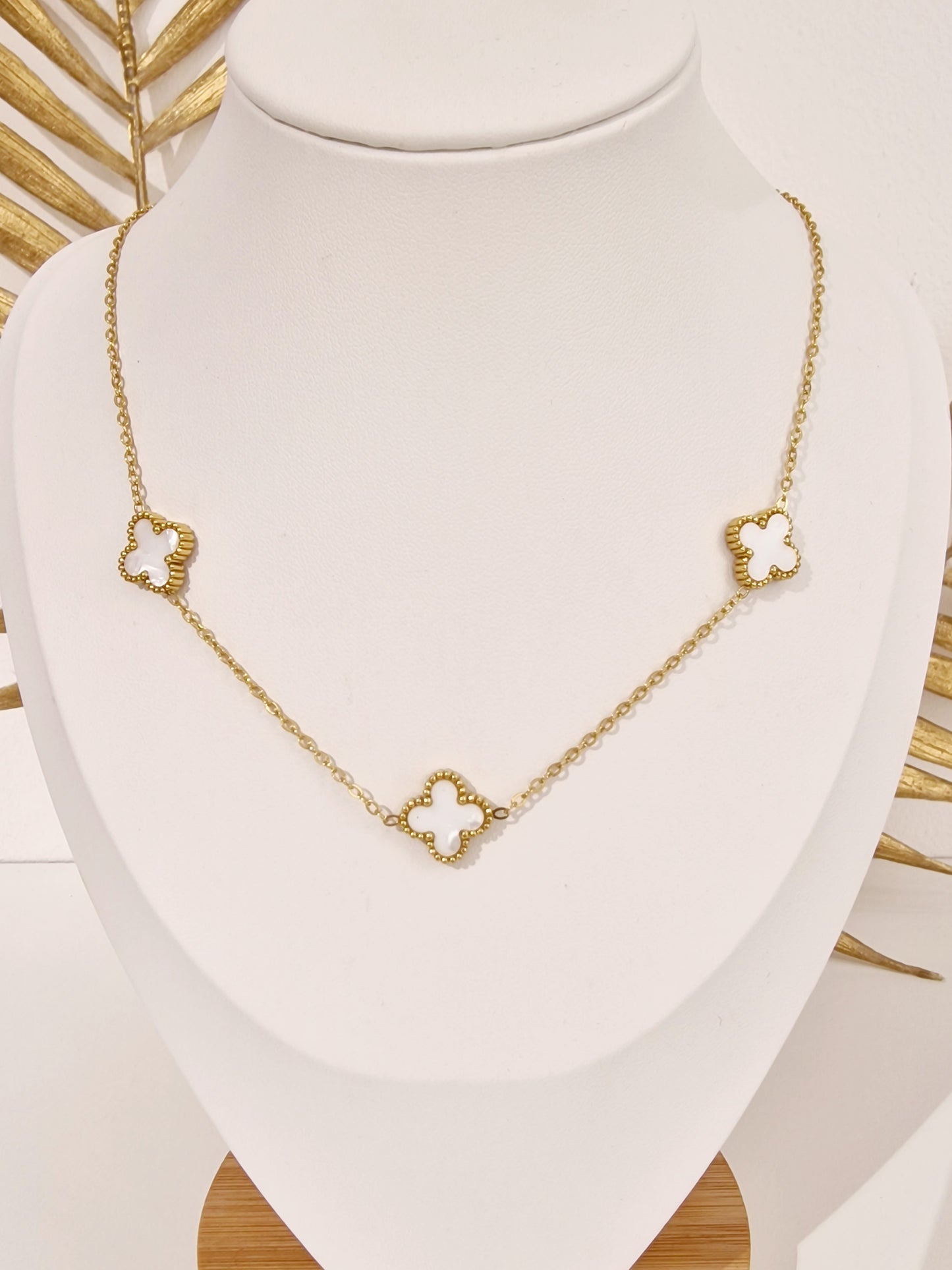 COLLIER LORE ACIER OR