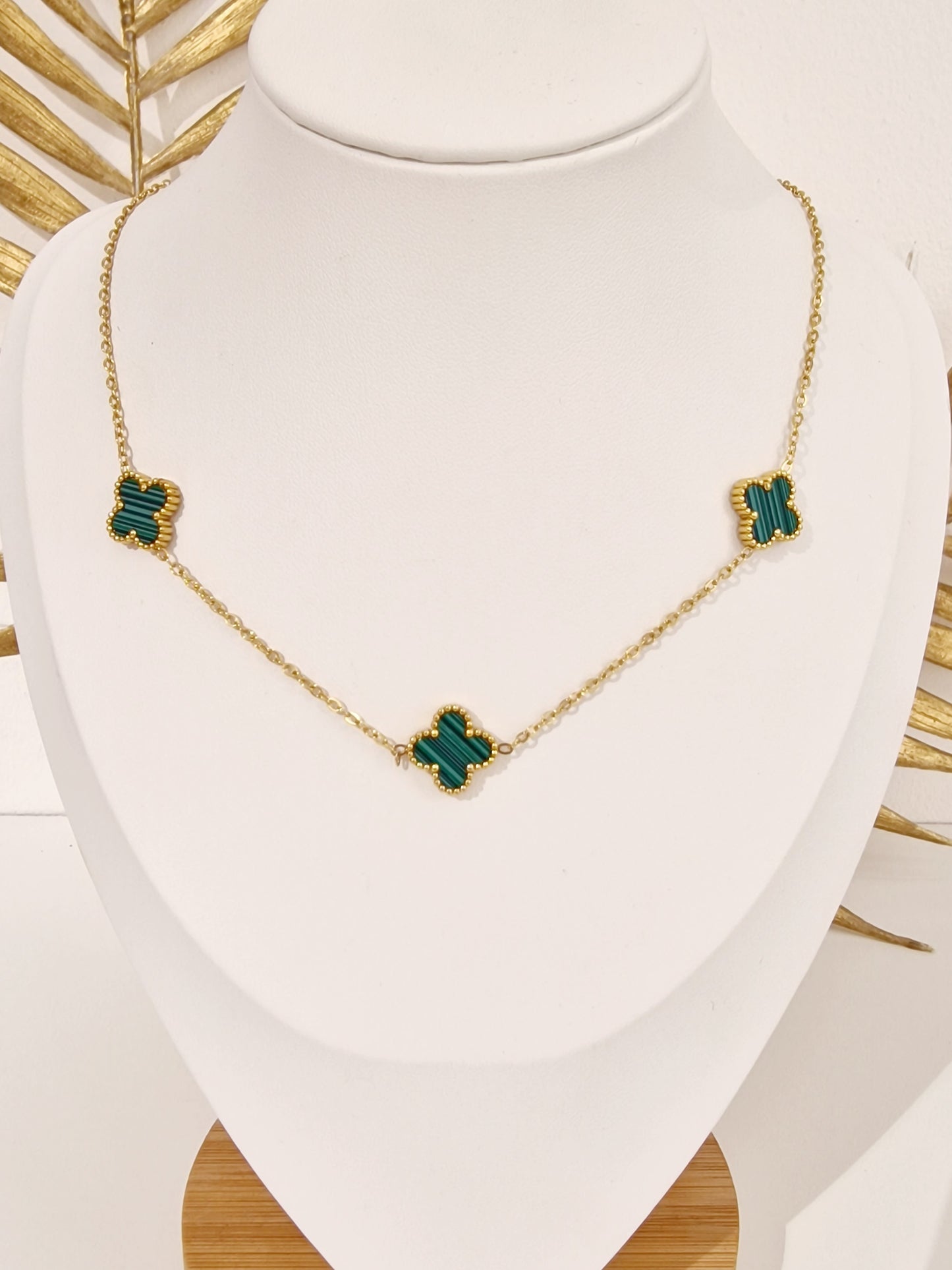 COLLIER LORE ACIER OR