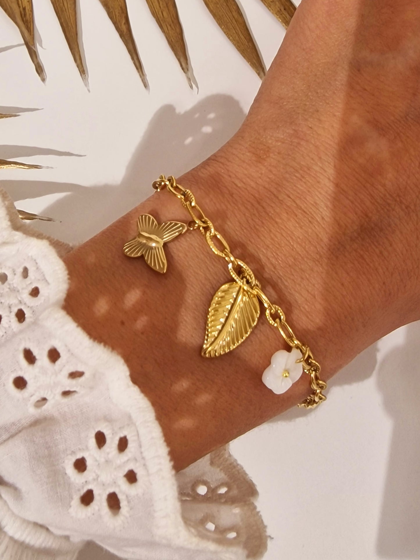 BRACELET MILENA ACIER OR