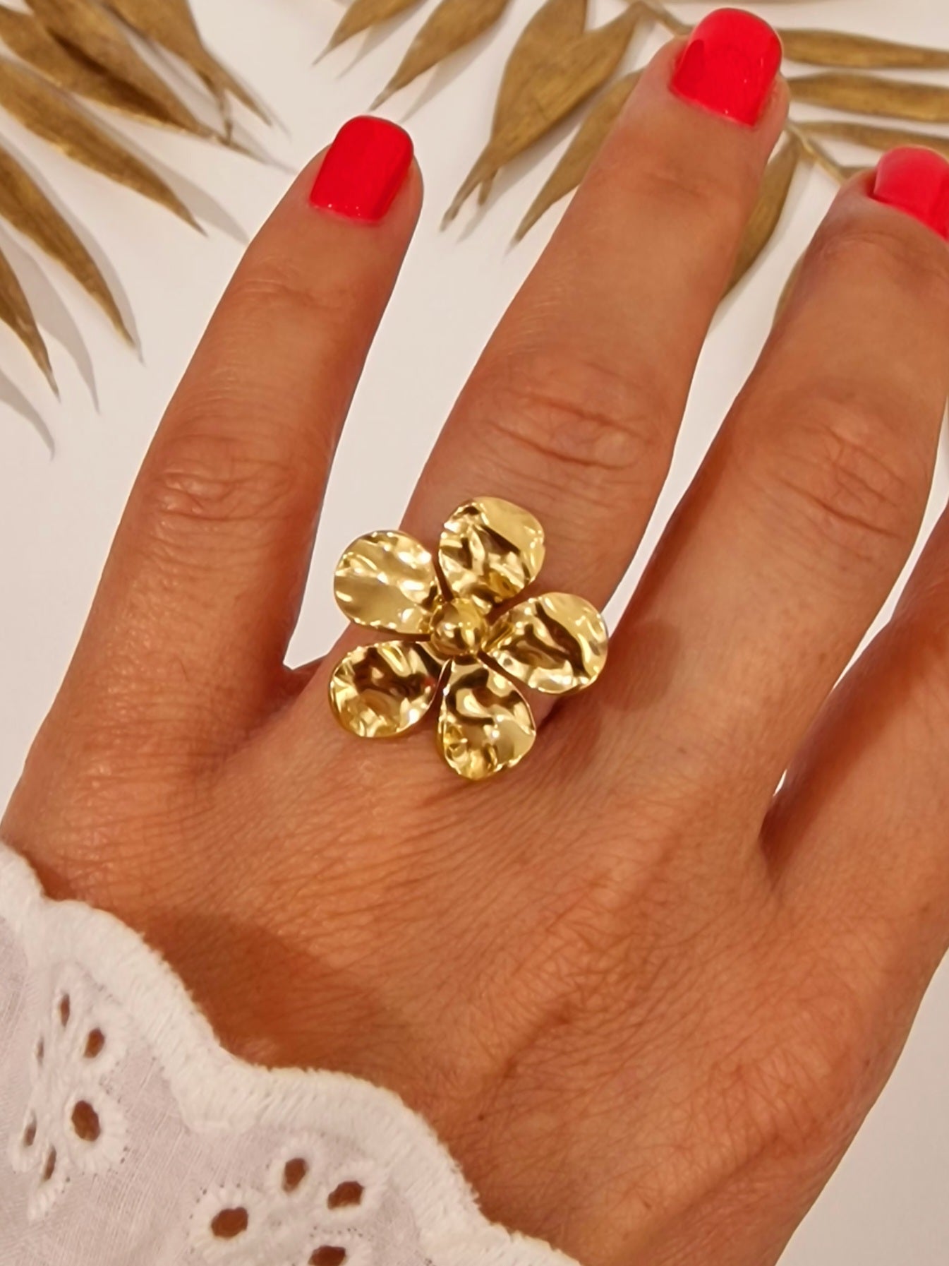 BAGUE LEONORE ACIER