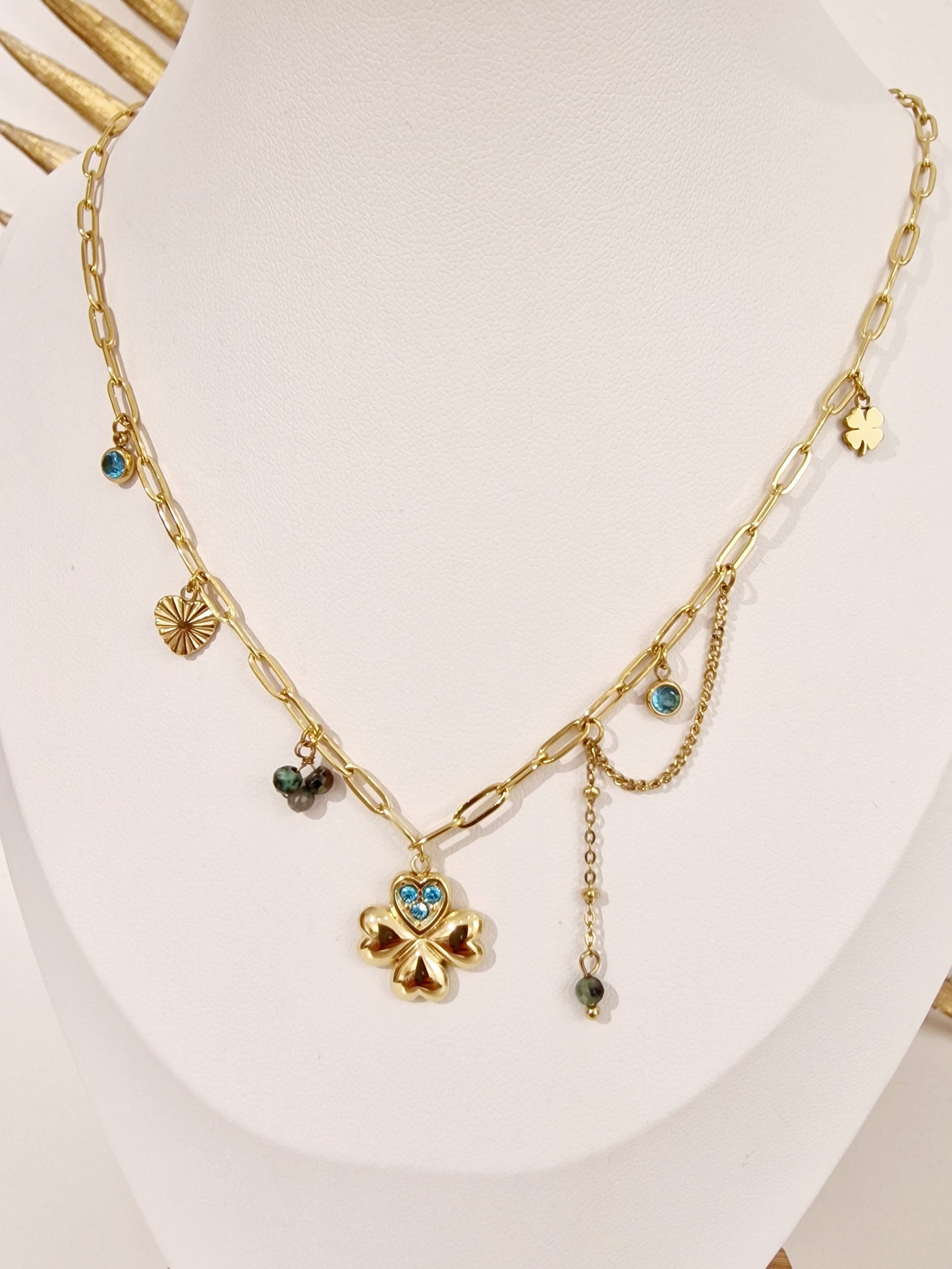 COLLIER ARMONIE ACIER OR
