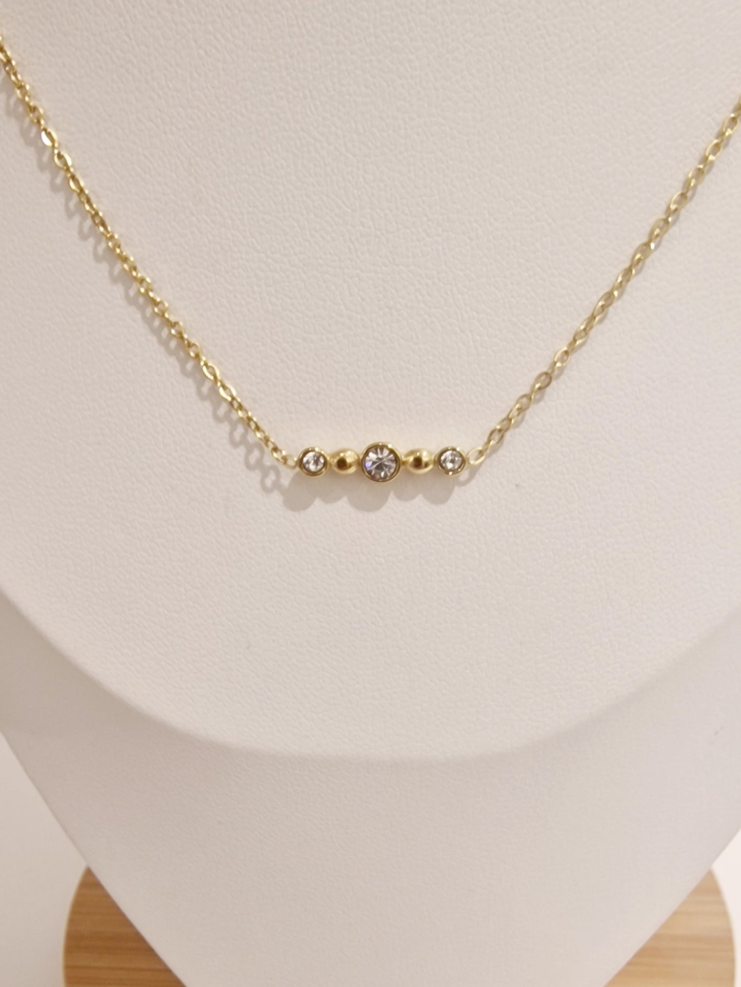 COLLIER GIADA ACIER OR