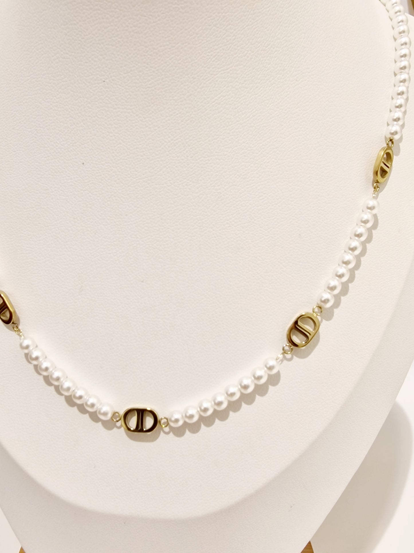 COLLIER VALENTINE ACIER OR