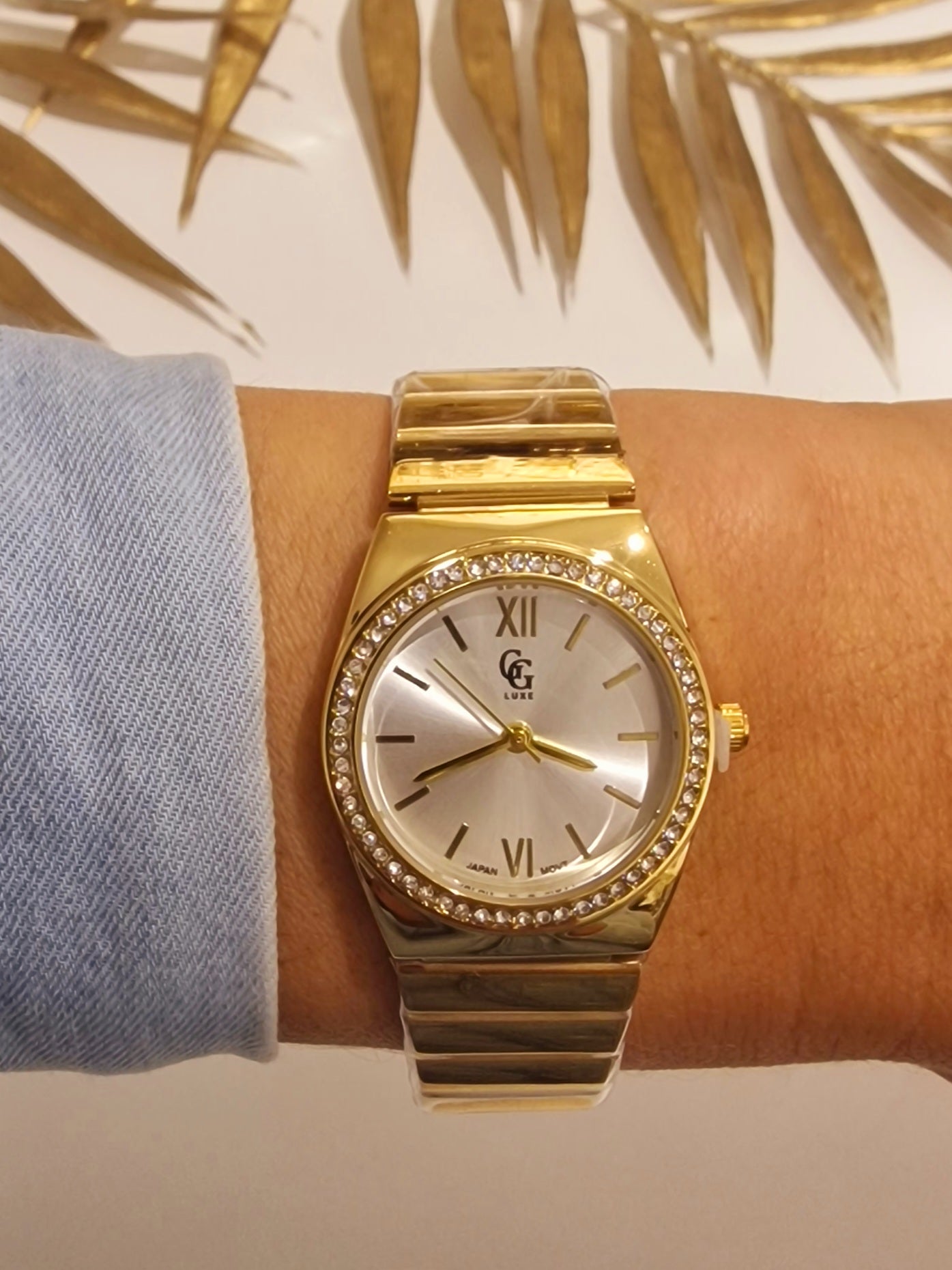 MONTRE TILYA ACIER OR