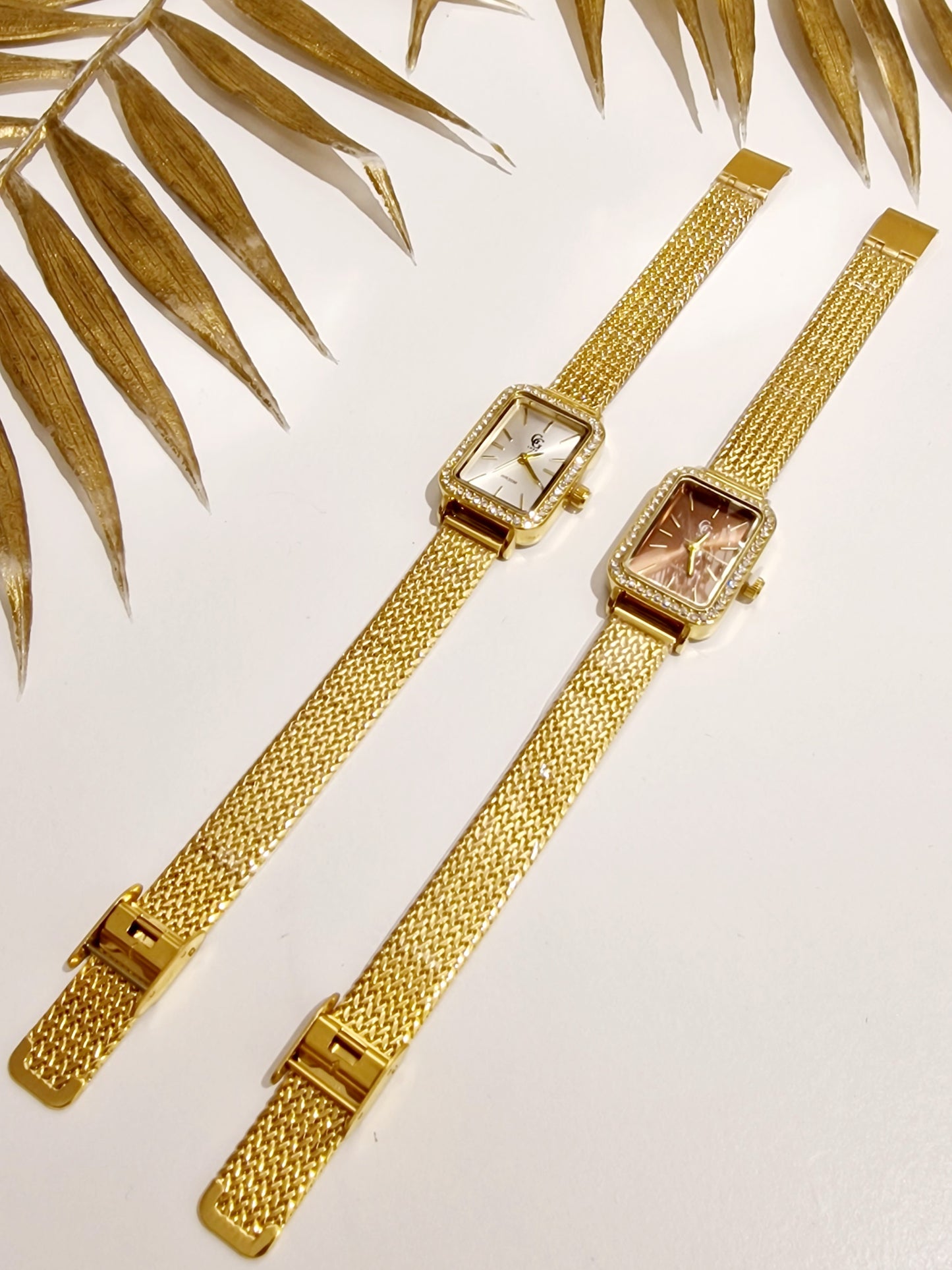 MONTRE FANNY ACIER OR