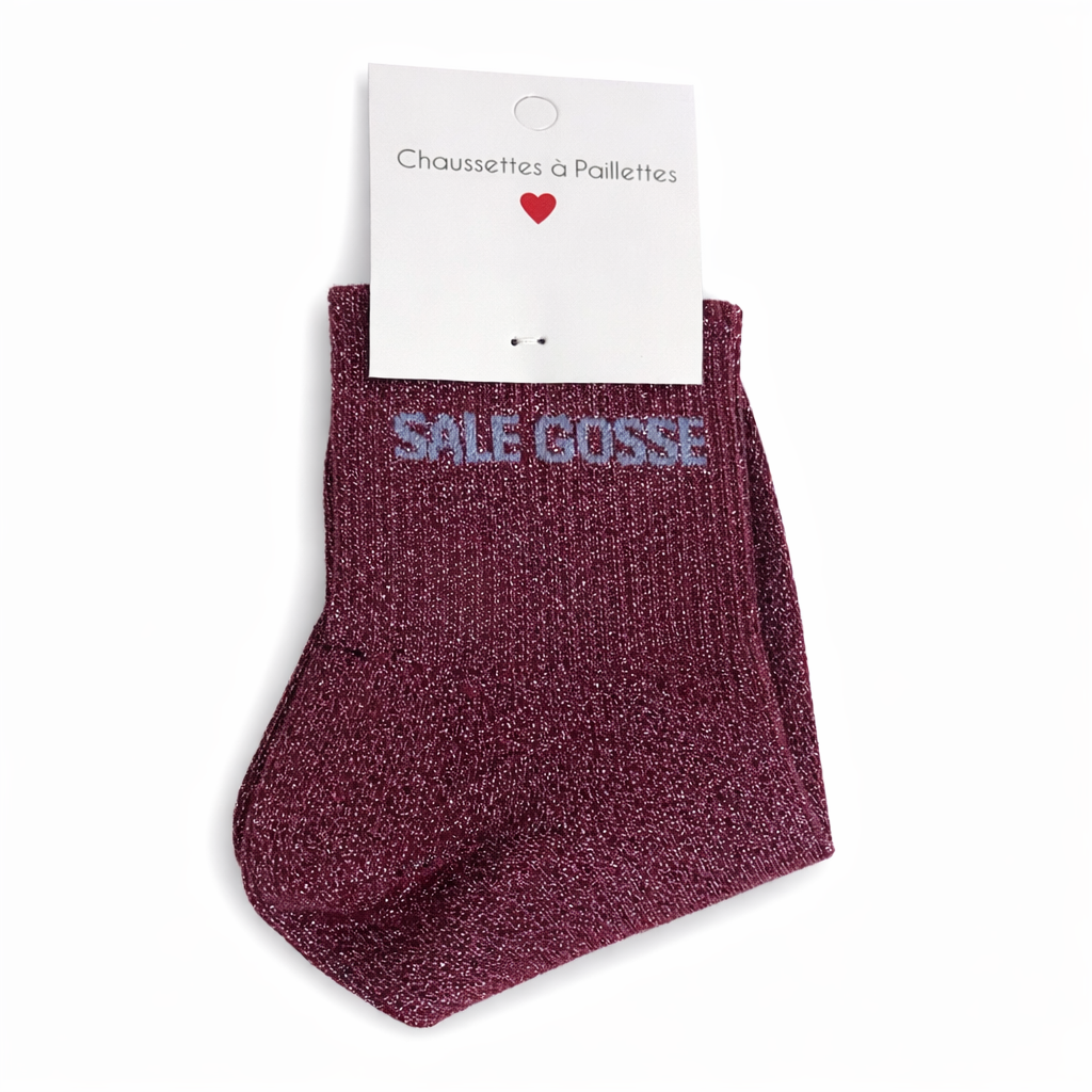 CHAUSSETTES À PAILLETTES -SALE GOSSE